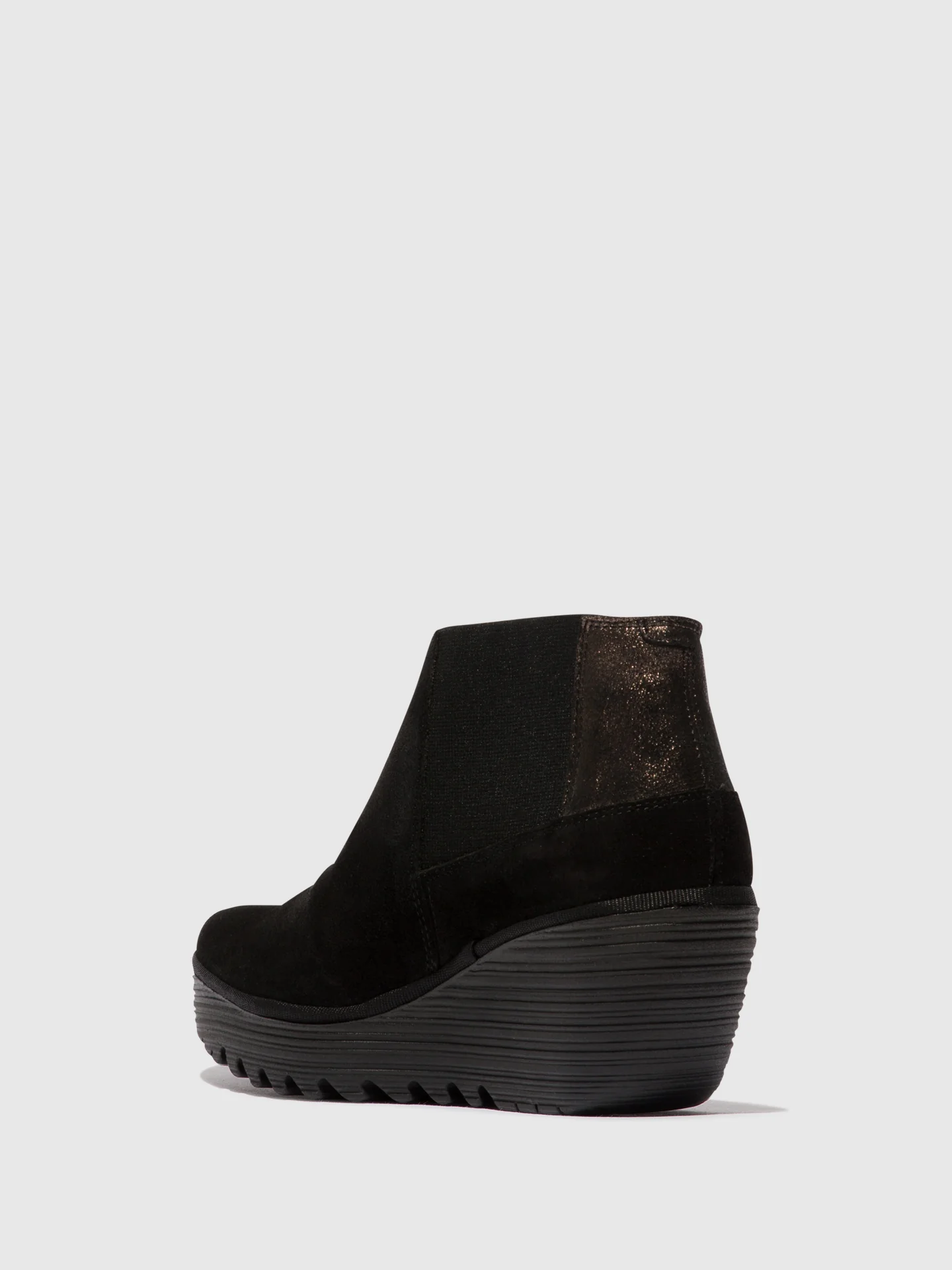 Zip Up Ankle Boots YEGO400FLY BLACK/GRAPHITE - Image 3