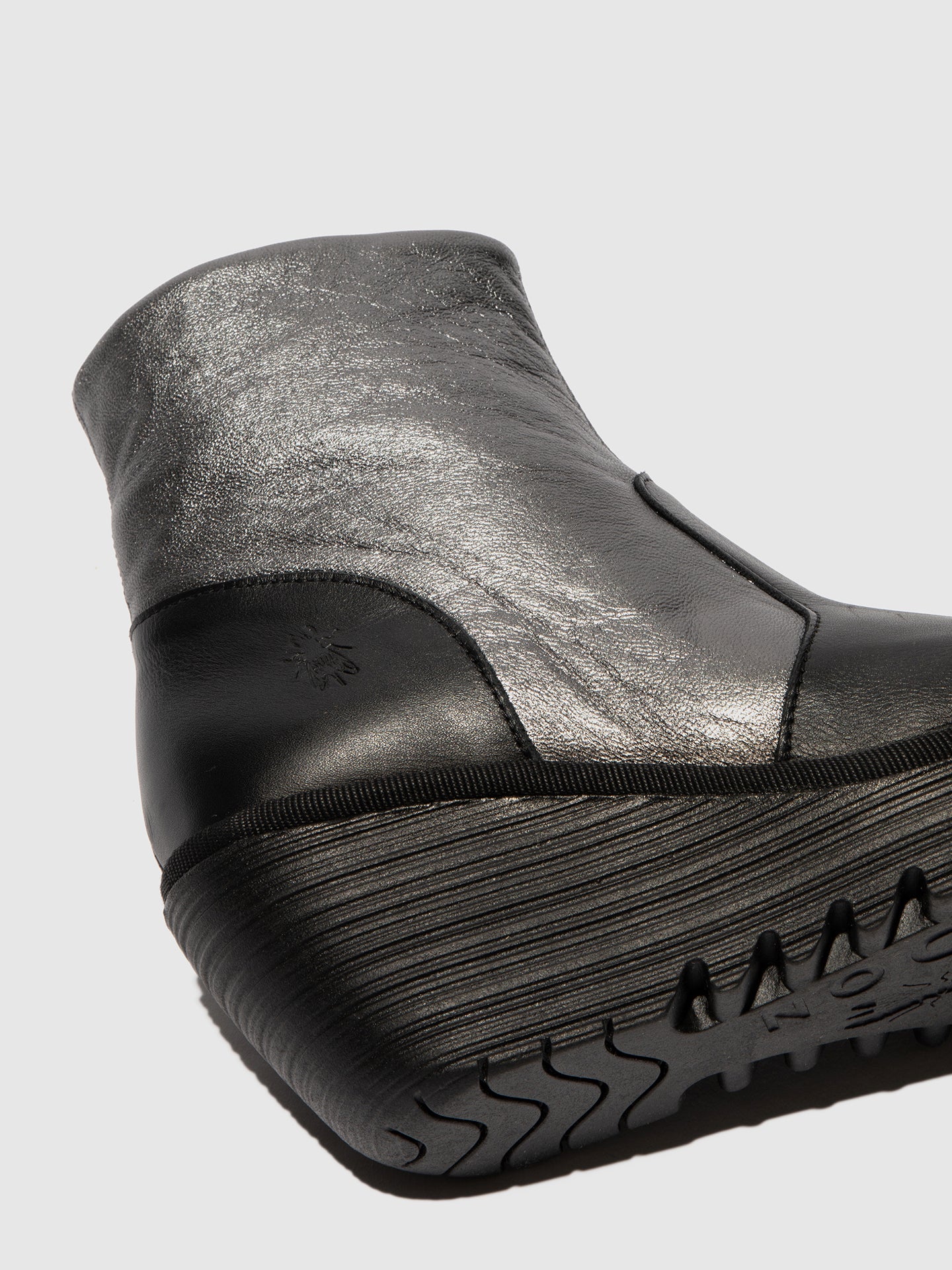 Zip Up Ankle Boots YUXI506FLY BLACK/GRAPHITE - Image 4