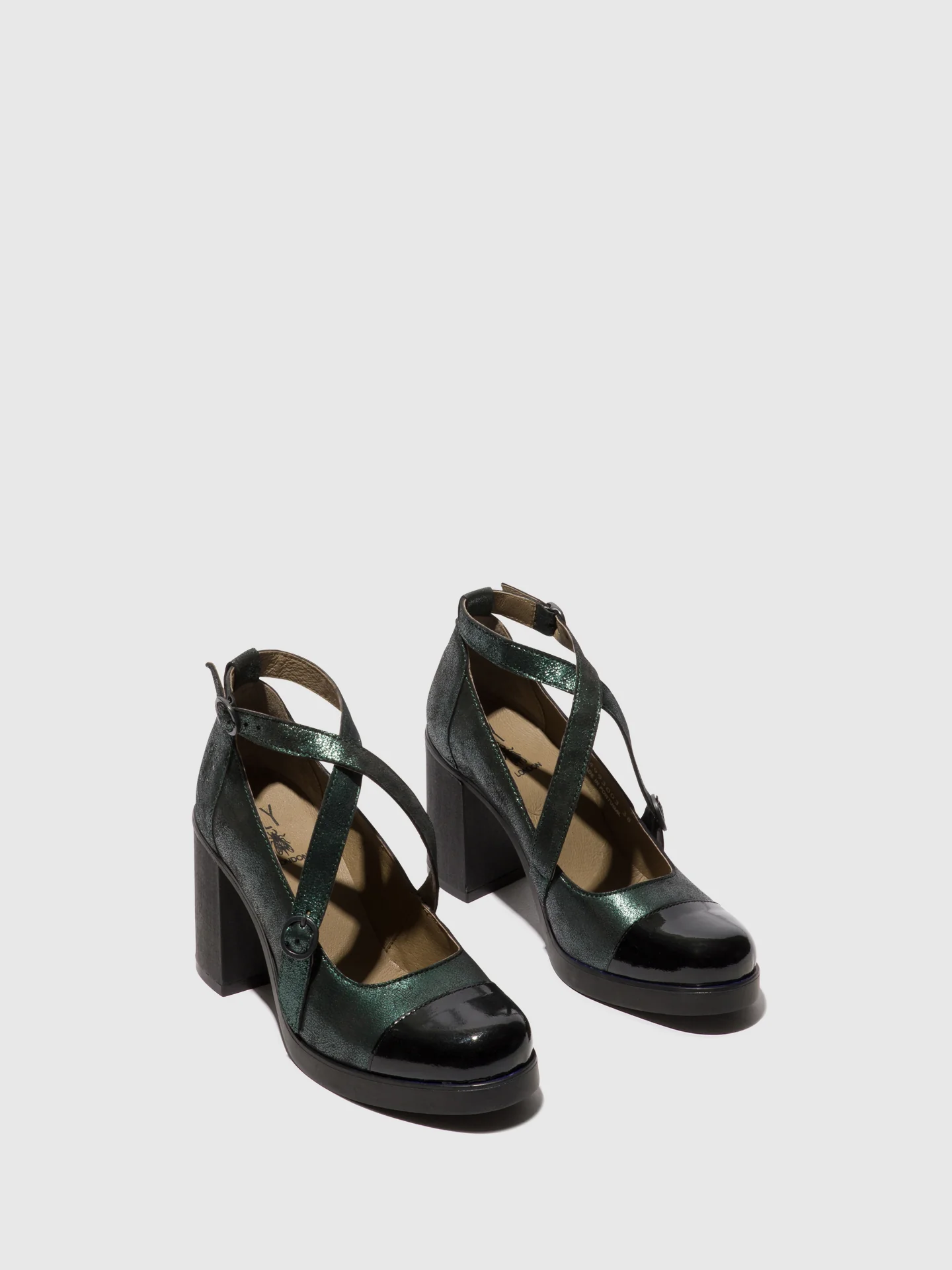 Buckle Shoes SLIV993FLY BLACK/GREEN - Image 2