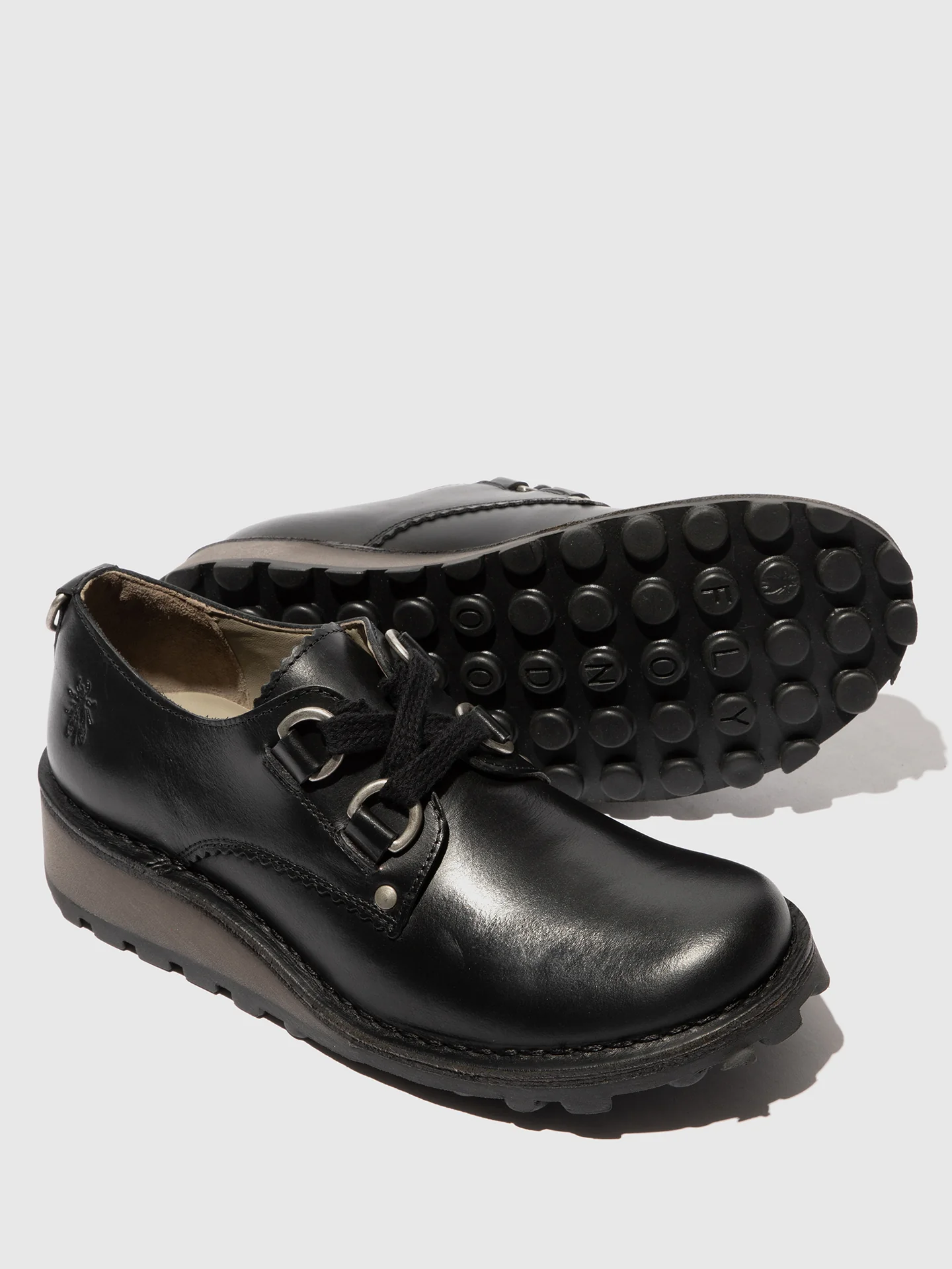 Lace Fastening Shoes MADS132FLY BLACK - Image 4