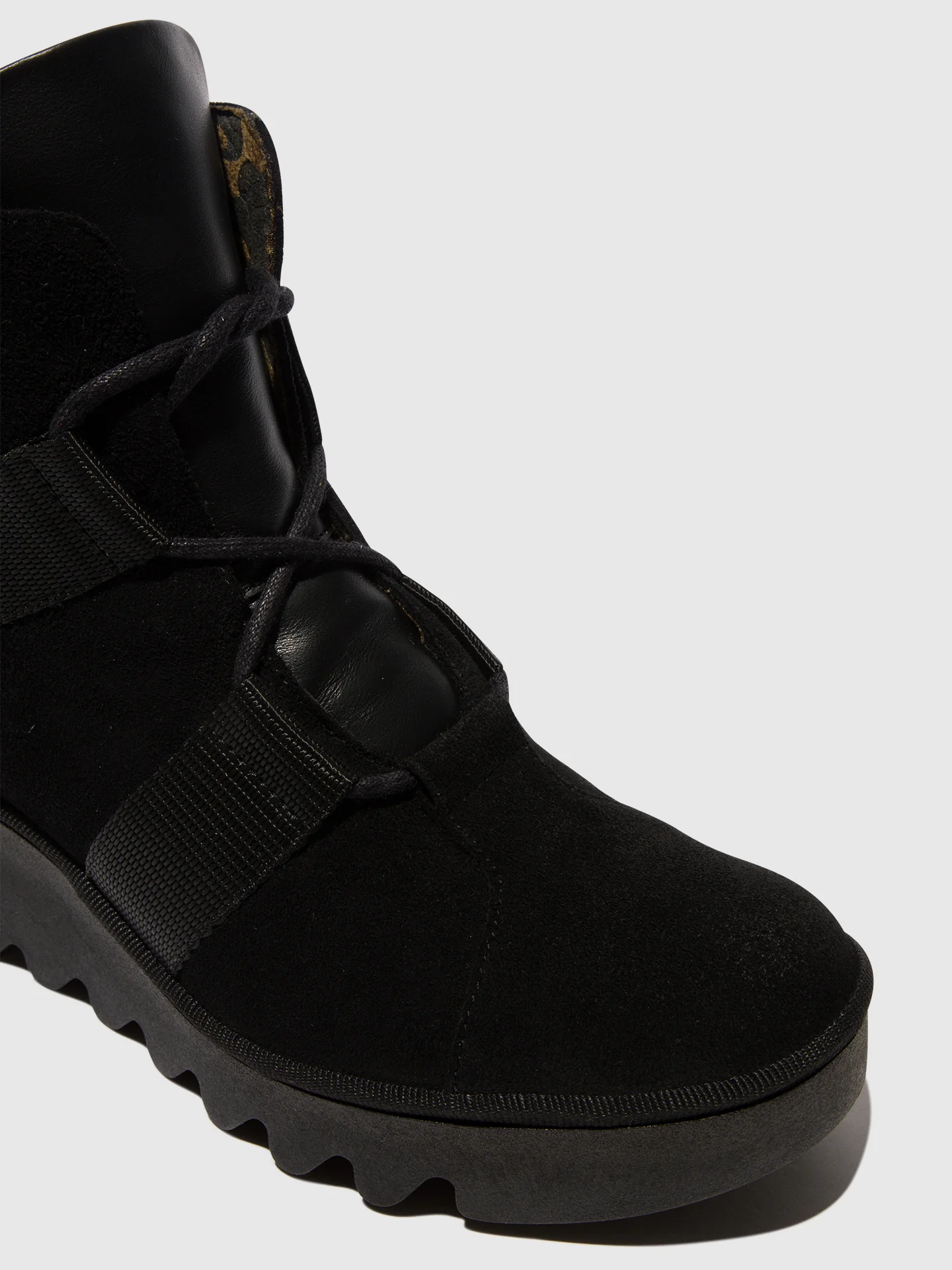 Lace-up Ankle Boots BLOM460FLY BLACK - Image 4
