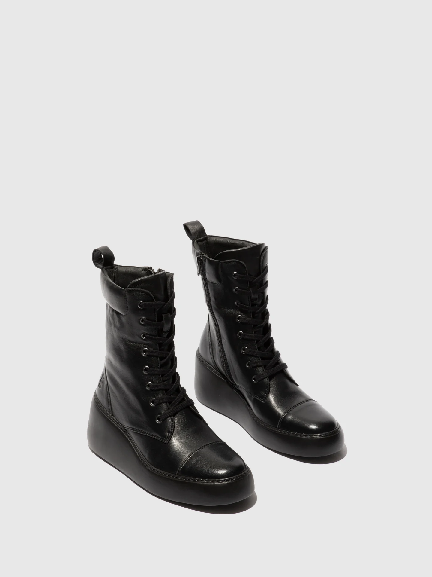 Lace-up Ankle Boots DAFF641FLY BLACK - Image 2