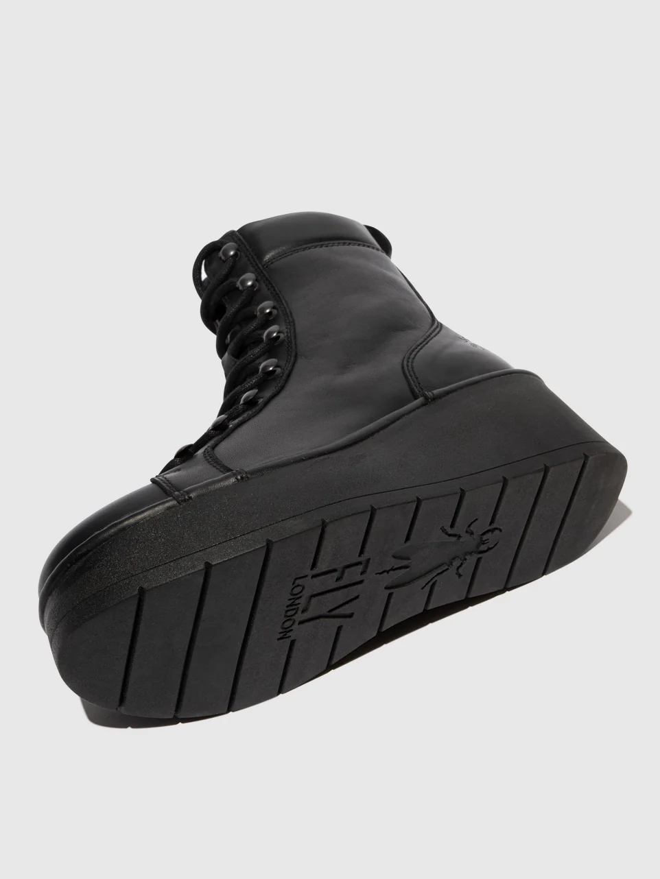 Lace-up Ankle Boots HAND247FLY BLACK - Image 4