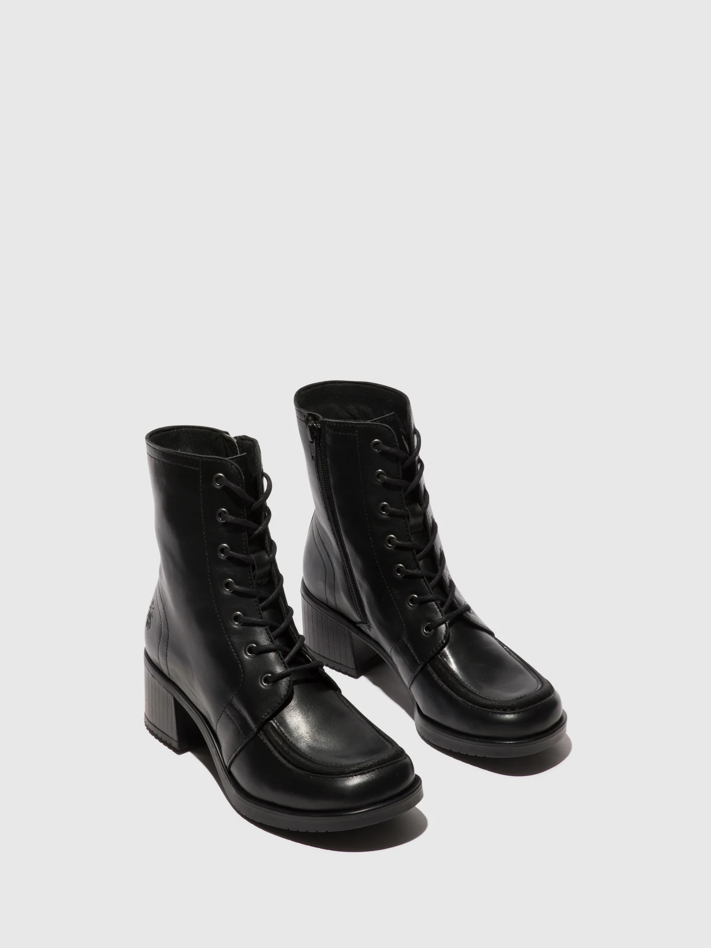 Lace-up Ankle Boots KASS017FLY BLACK - Image 2