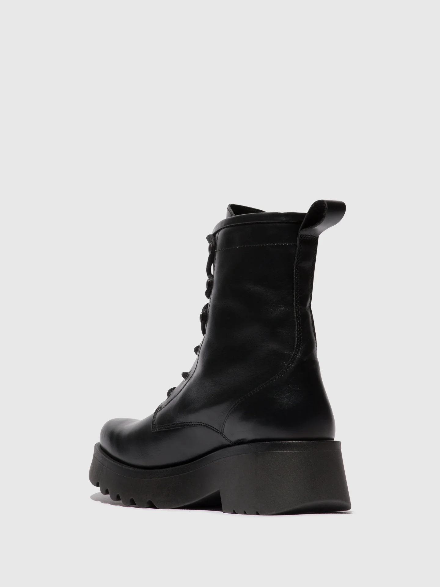 Lace-up Ankle Boots METH903FLY BLACK - Image 3