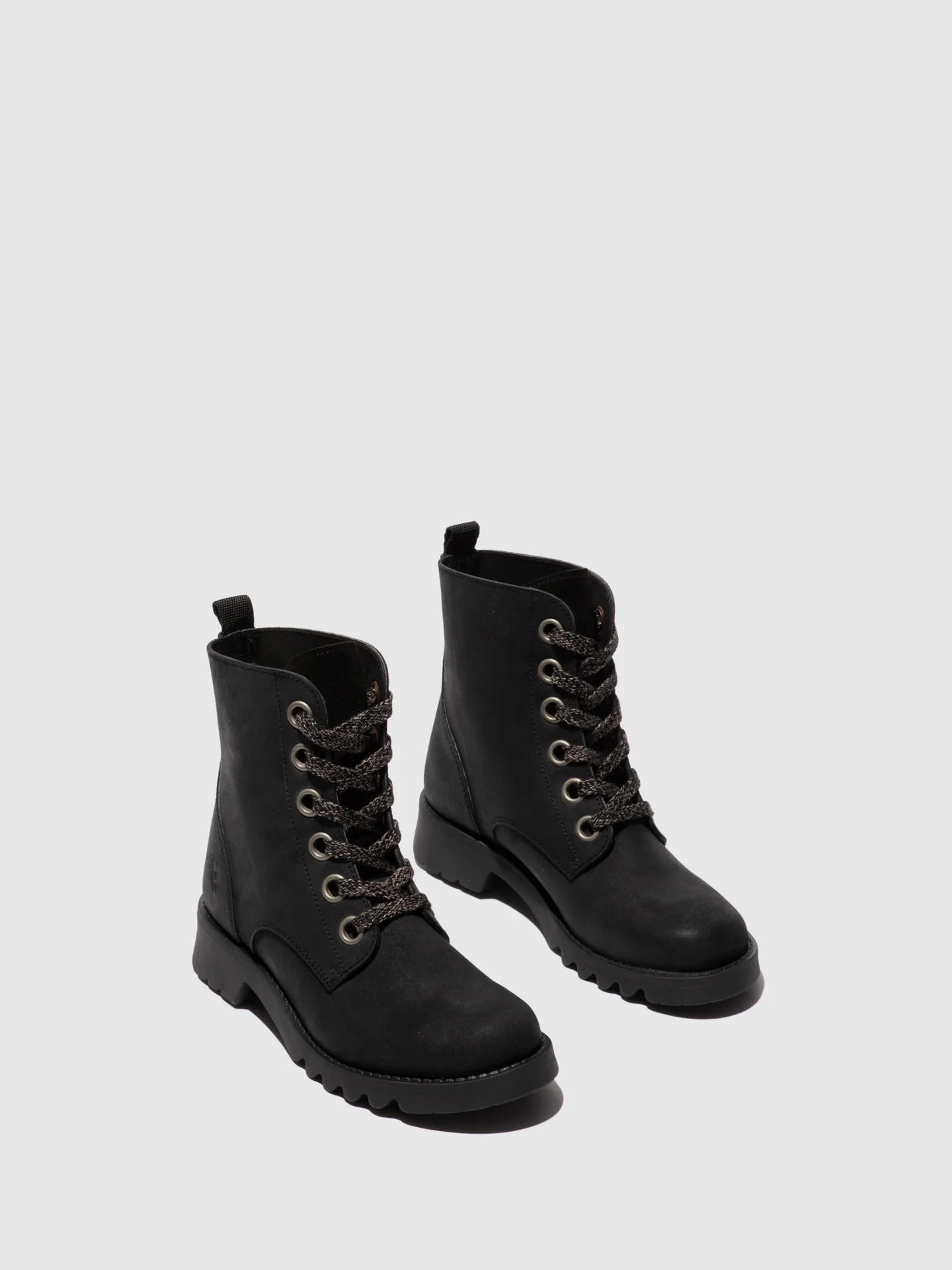 Lace-up Ankle Boots ROOG186FLY BLACK - Image 2
