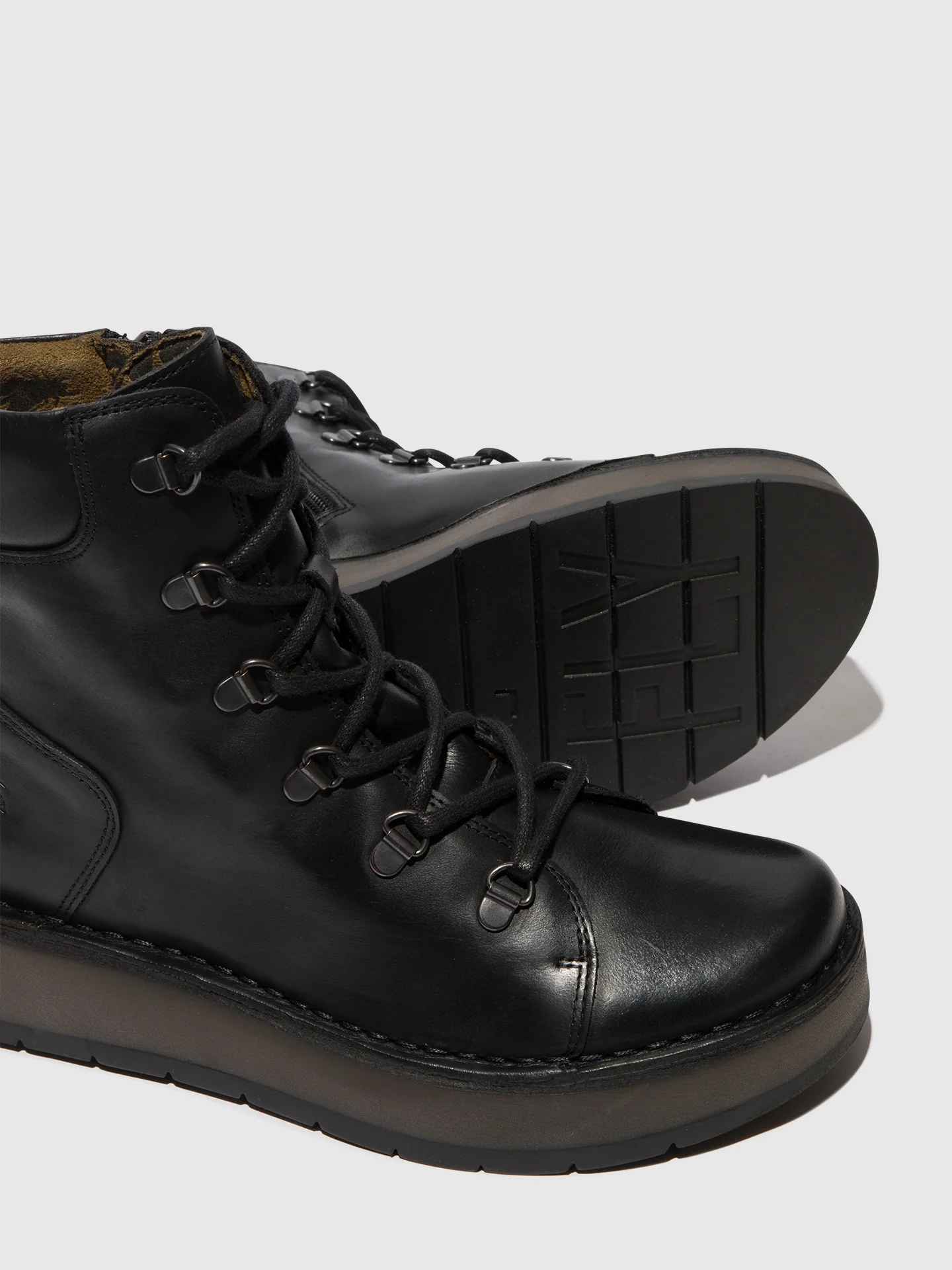 Lace-up Ankle Boots ROXY094FLY BLACK - Image 4