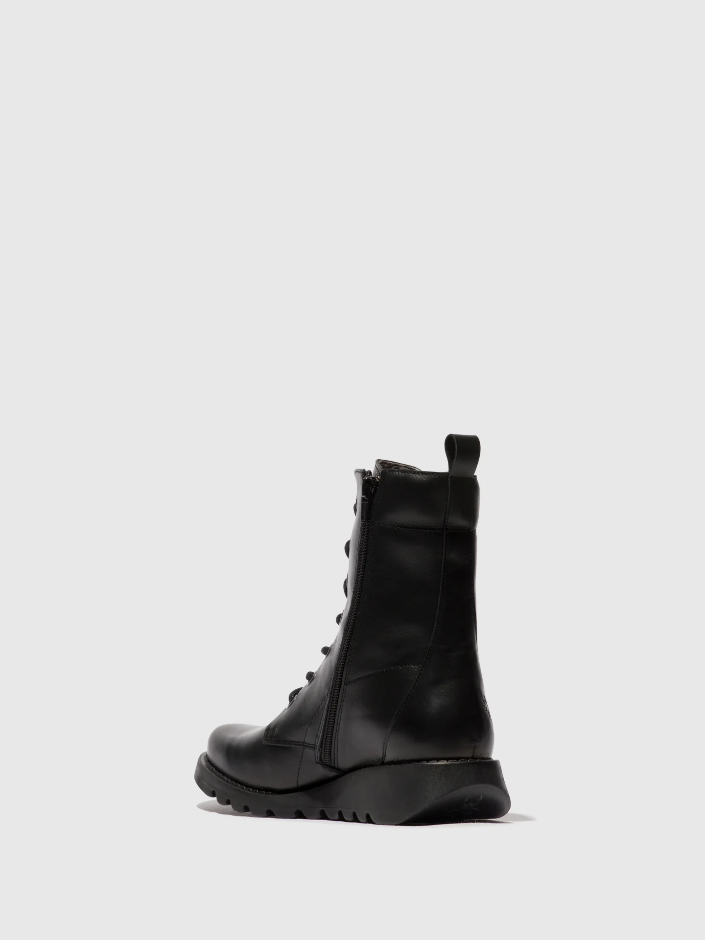 Lace-up Ankle Boots SILF015FLY BLACK - Image 3