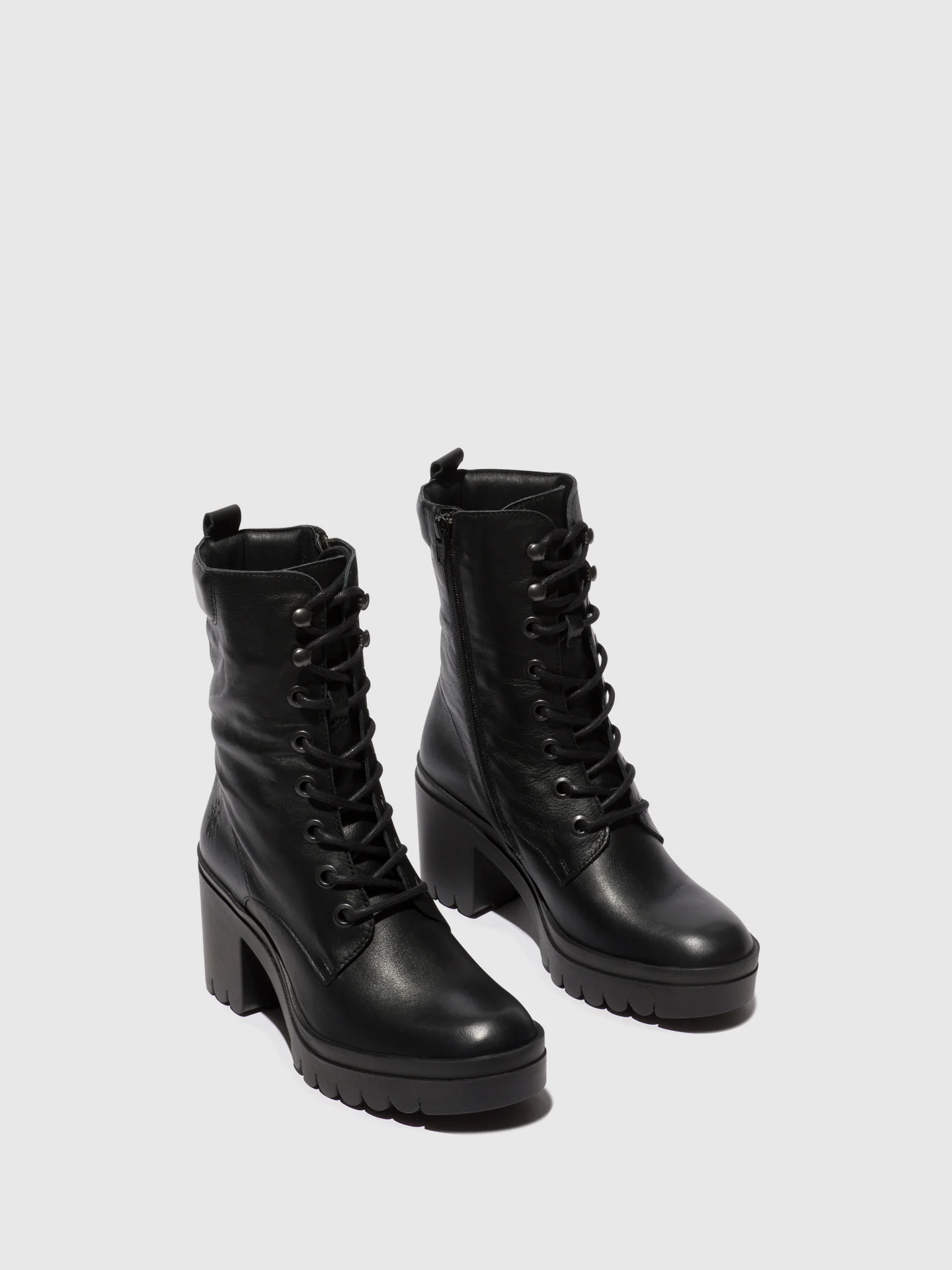 Lace-up Ankle Boots TIEL642FLY BLACK - Image 2