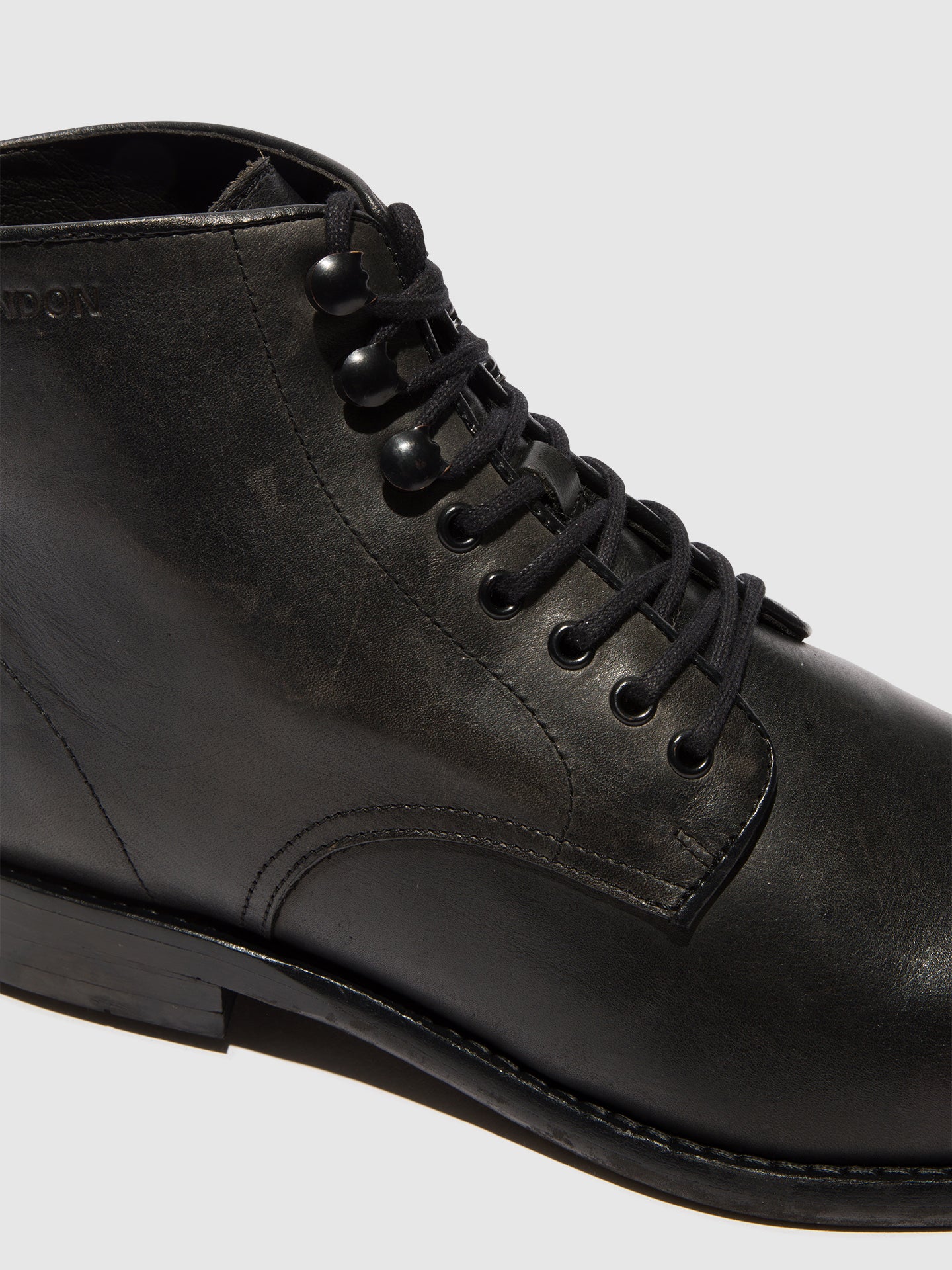 Lace-up Ankle Boots WERN002FLY BLACK - Image 4