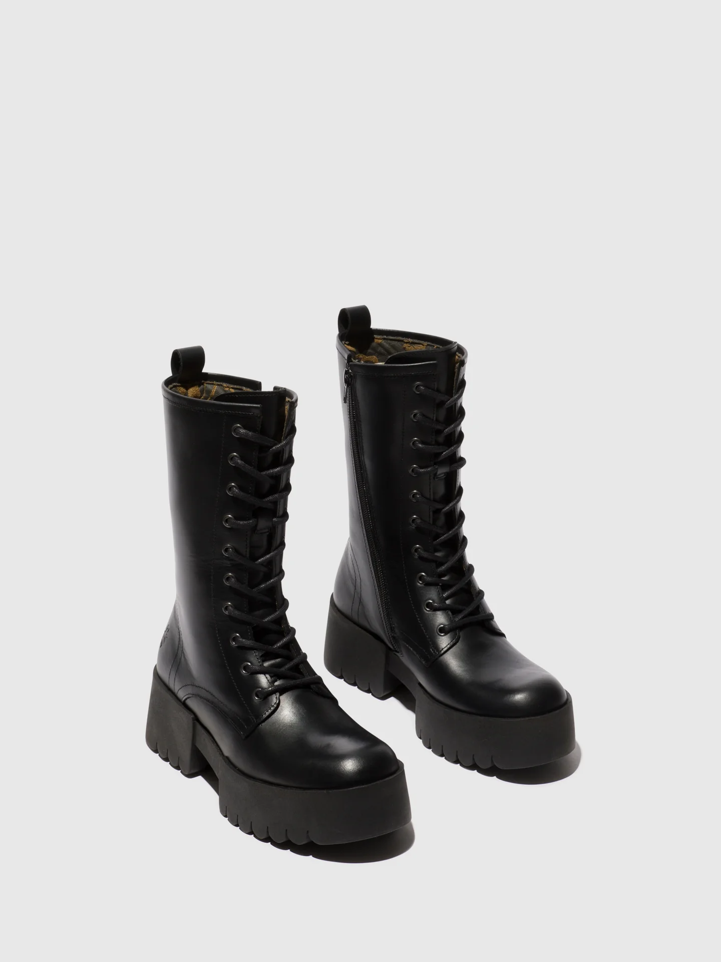 Lace-up Boots ELNA008FLY BLACK - Image 2