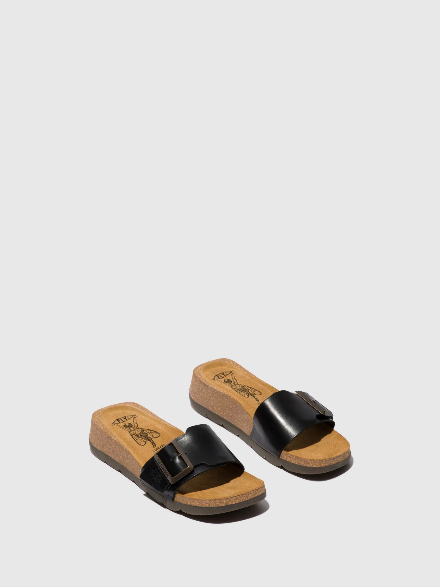 Open Toe Mules CARB851FLY BLACK - Image 2