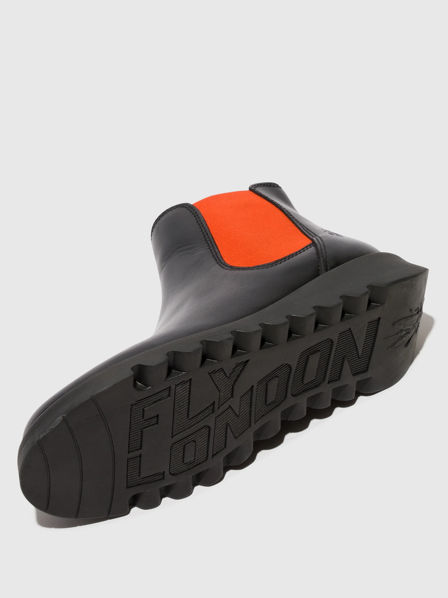 Chelsea Ankle Boots SALV BLACK (ORANGE ELASTIC) - Image 4
