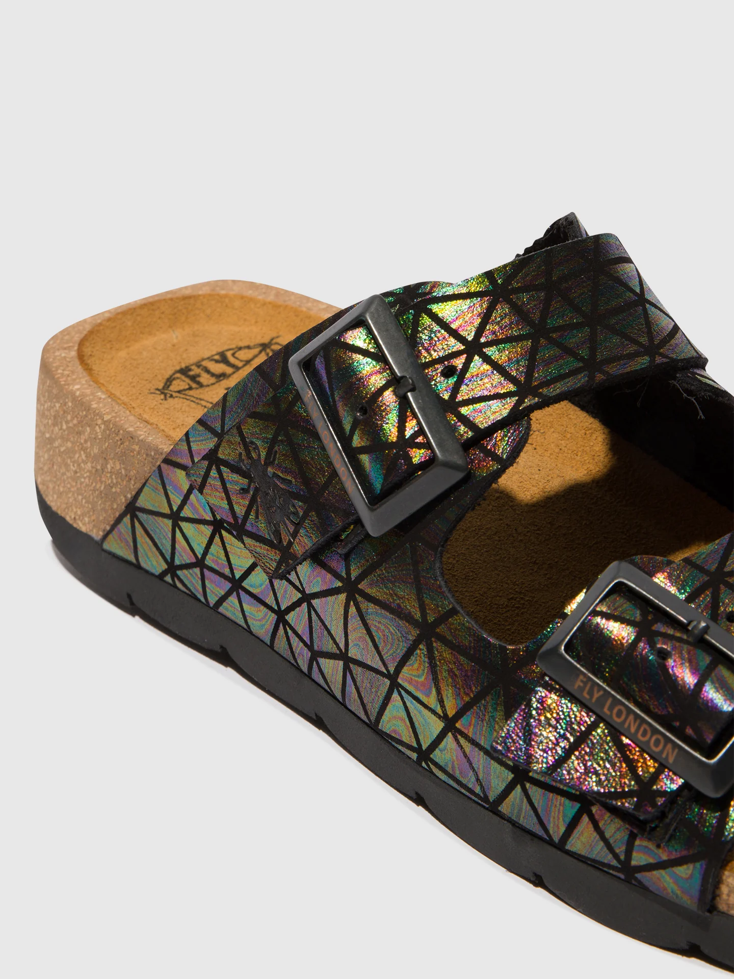 Buckle Sandals CAJA721FLY BLACK PETROL - Image 4