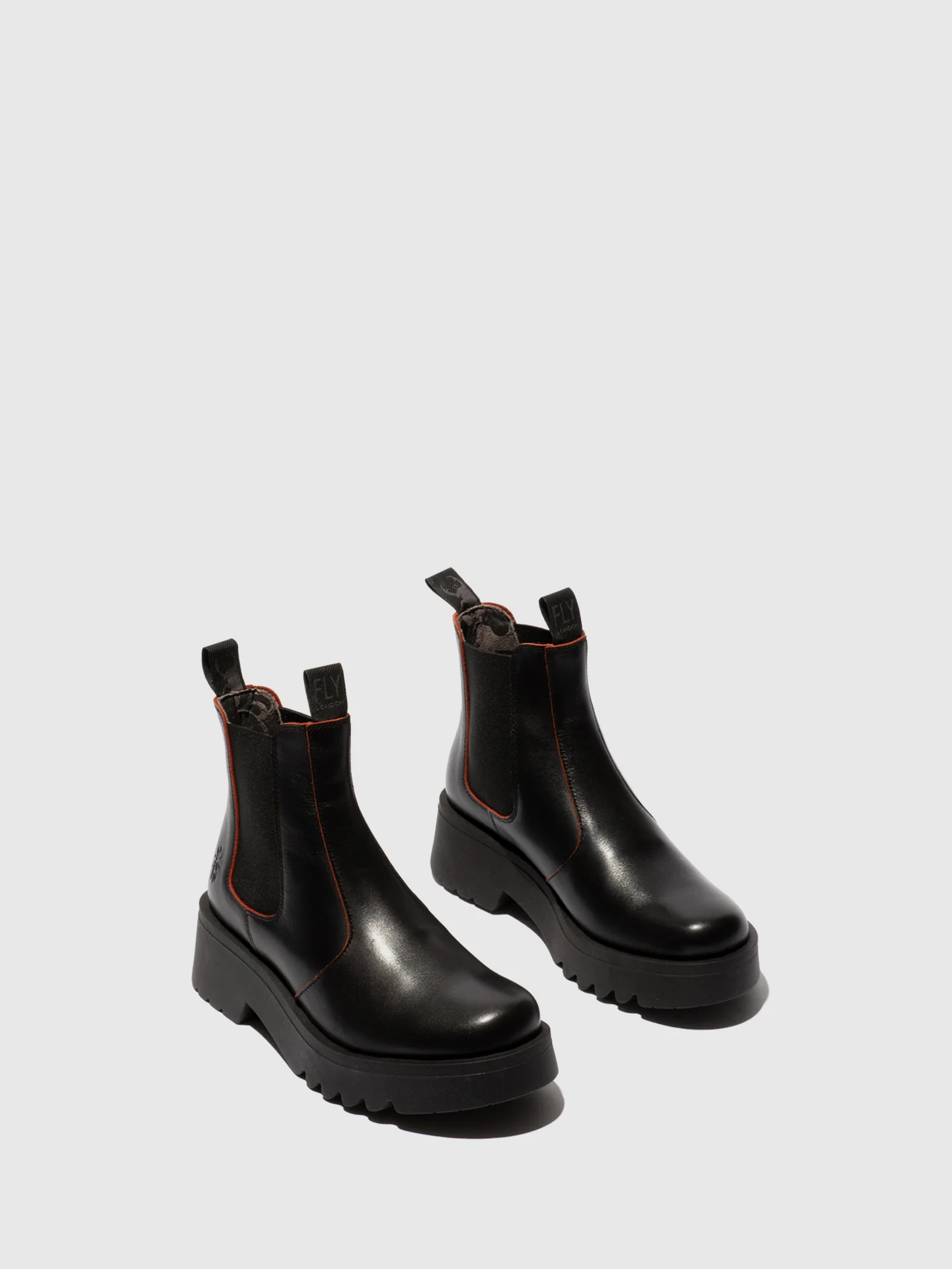 Chelsea Ankle Boots MEDI789FLY BLACK/RED - Image 2