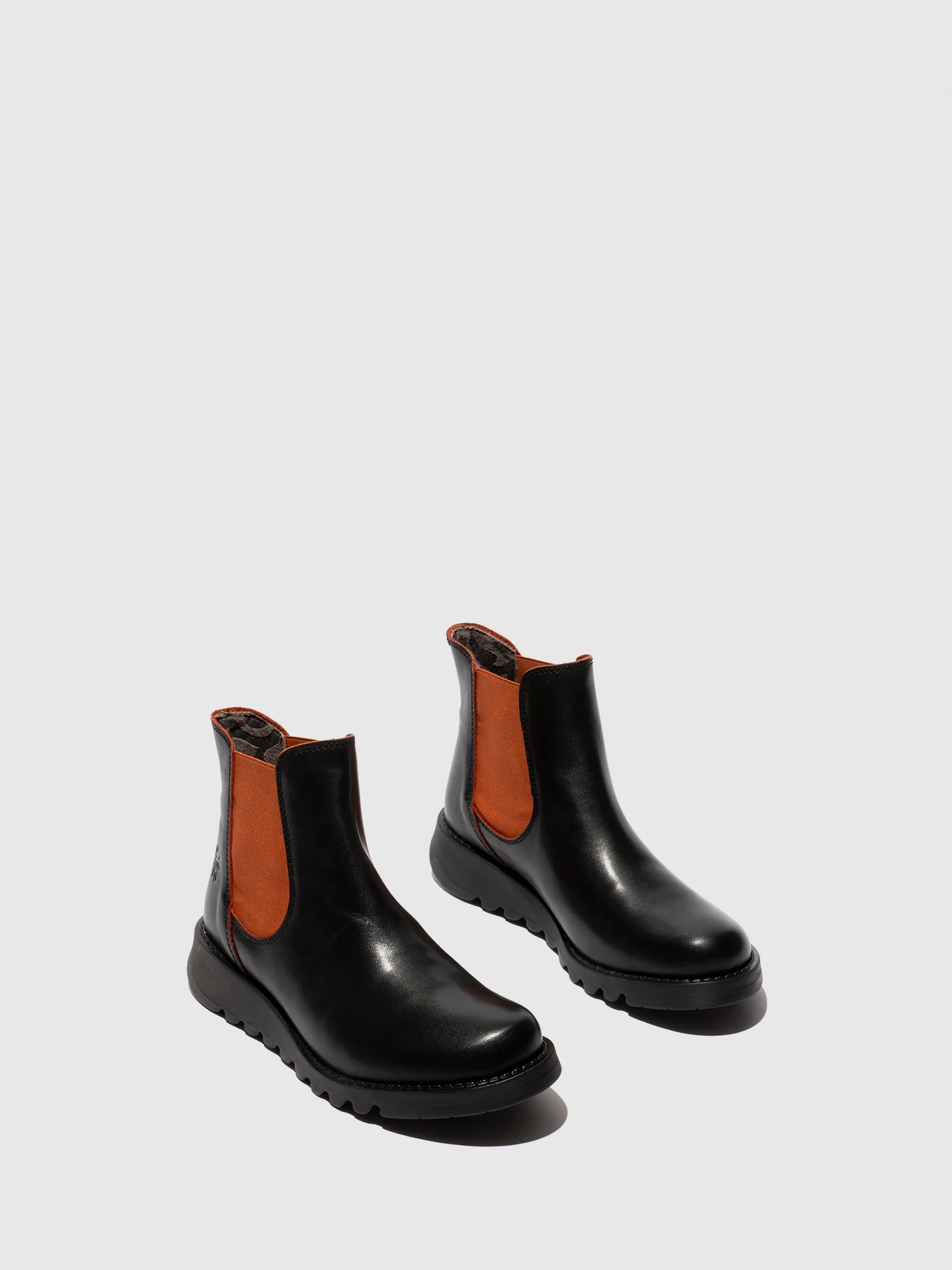 Chelsea Ankle Boots SALV195FLY BLACK/RED - Image 2