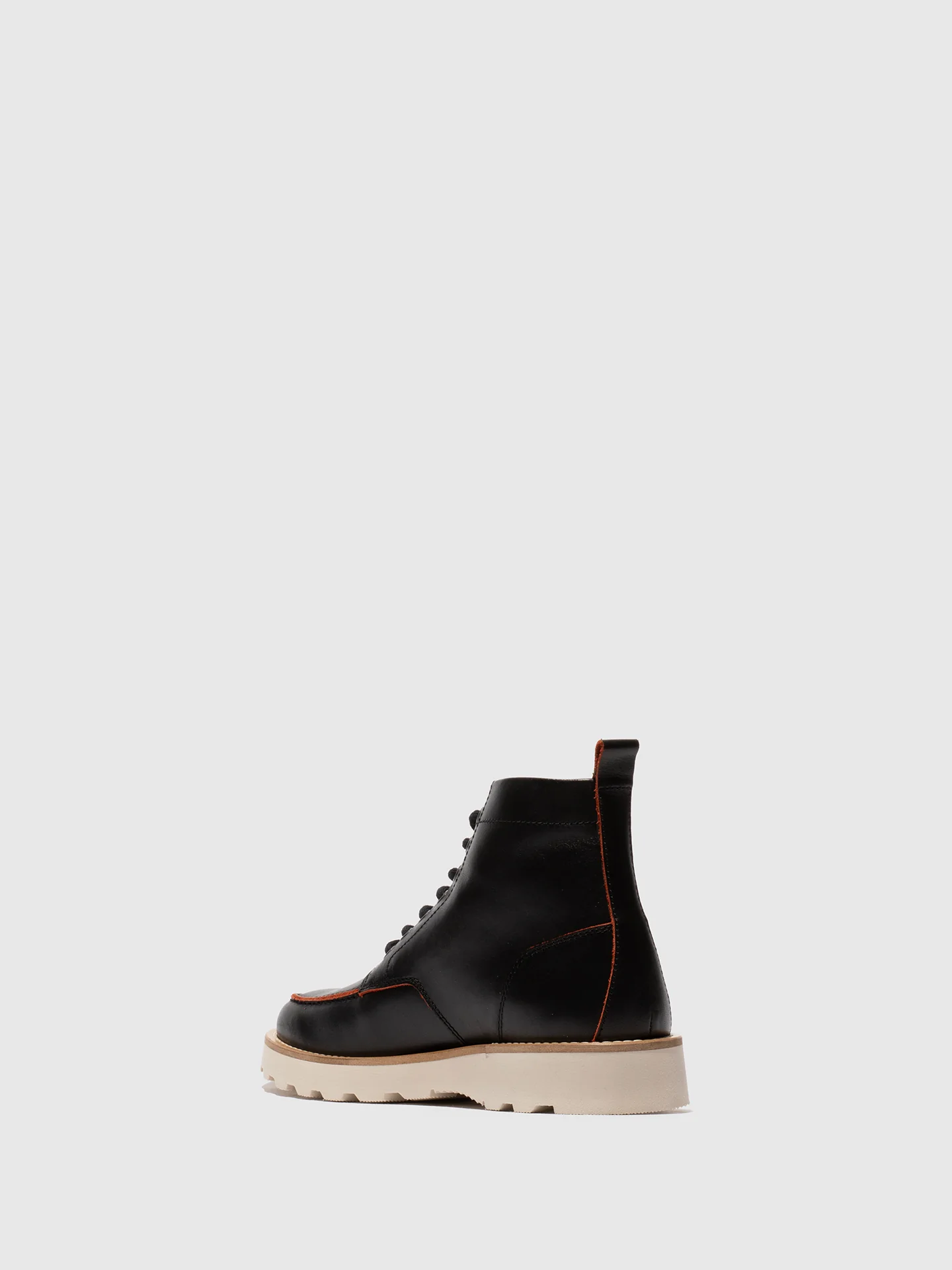 Lace-up Ankle Boots ROIK300FLY BLACK/RED - Image 3