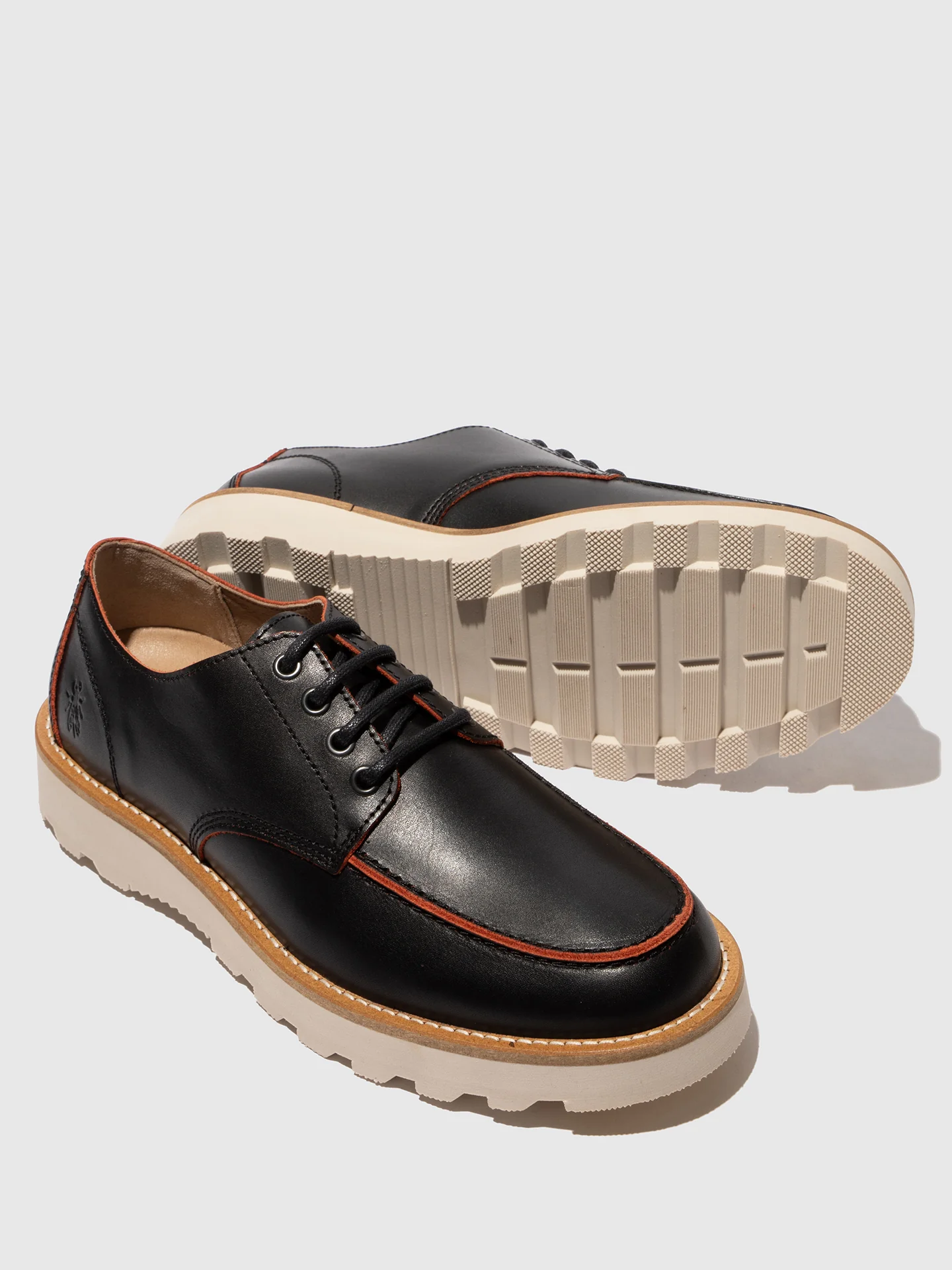 Lace-up Shoes ROUL208FLY BLACK/RED - Image 4