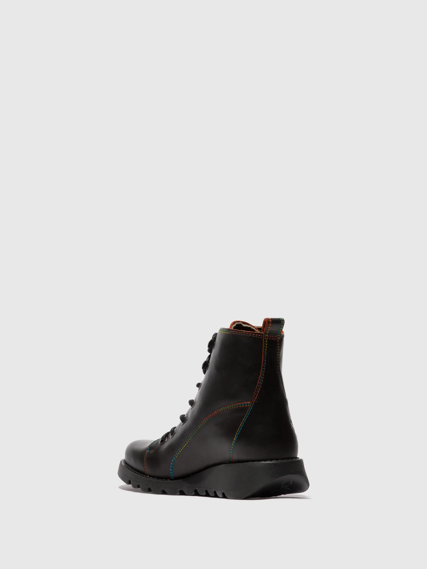 Lace-up Ankle Boots SORE813FLY BLACK/RED(RAINBOW ST.) - Image 3