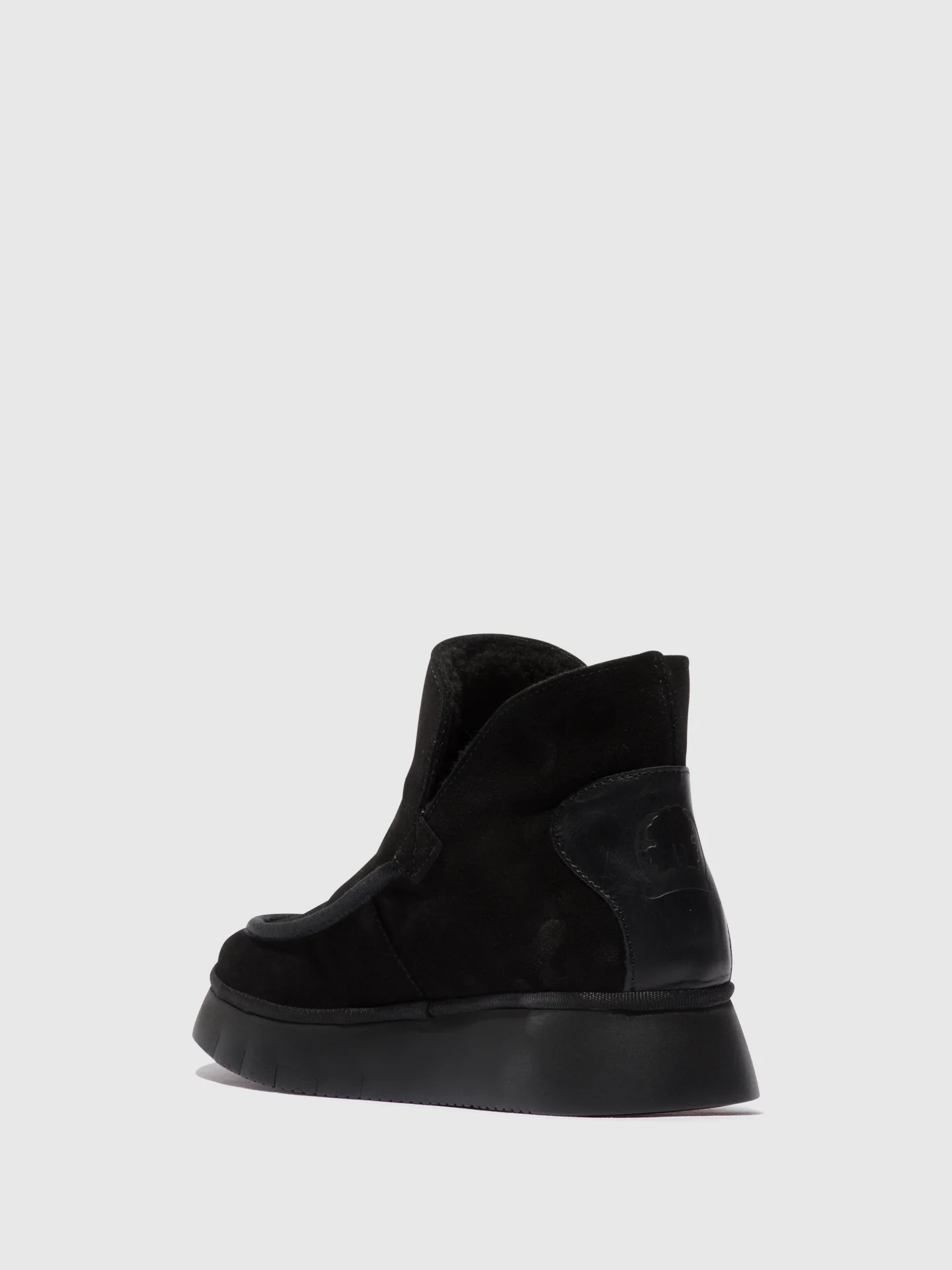 Round Toe Ankle Boots COZE348FLY BLACK - Image 3