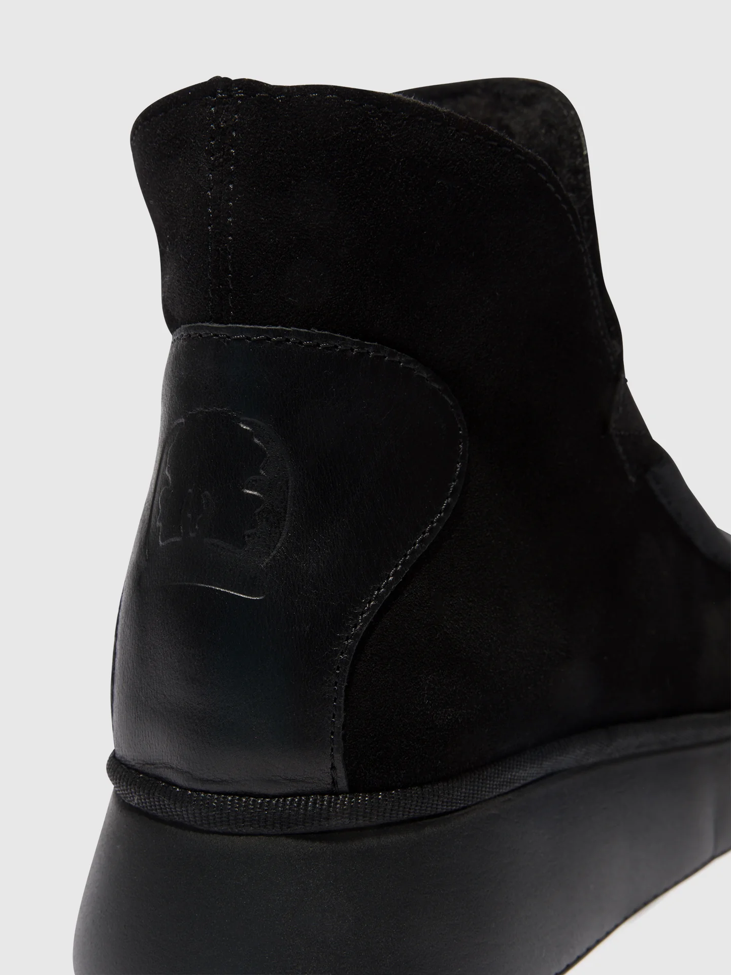Round Toe Ankle Boots COZE348FLY BLACK - Image 4