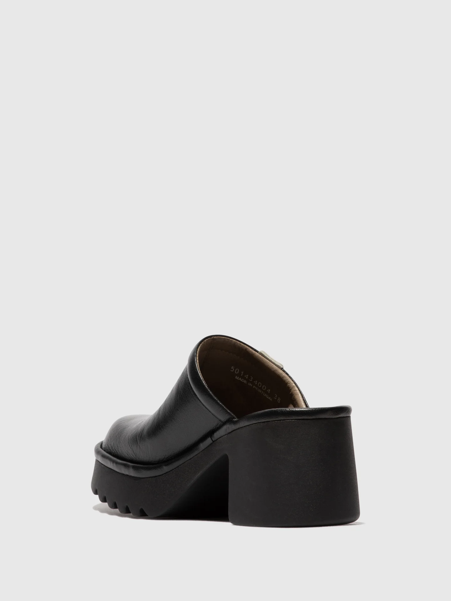 Round Toe Clogs MEPO434FLY BLACK - Image 3