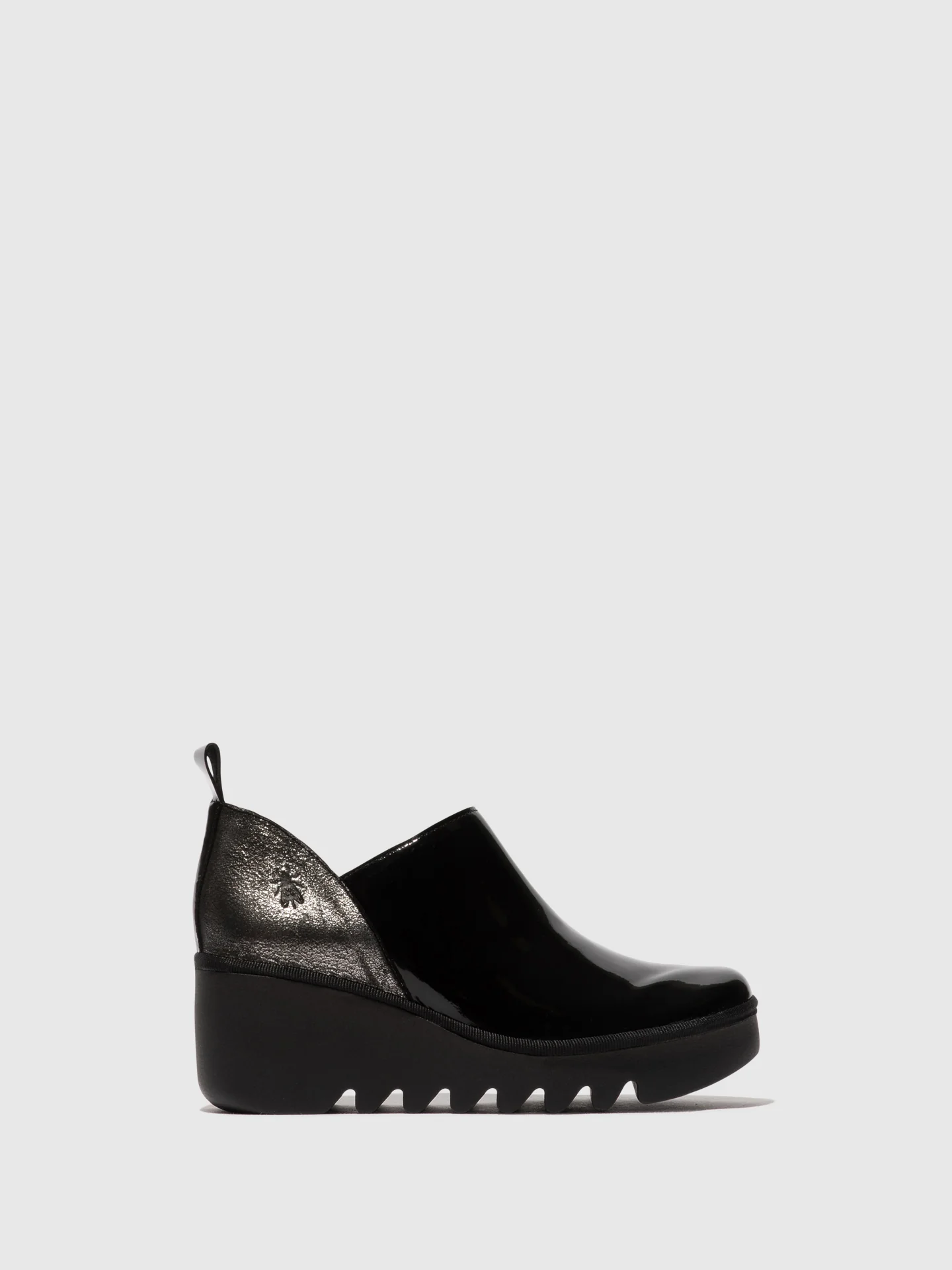 Zip Up Ankle Boots BELI458FLY BLACK/SILVER