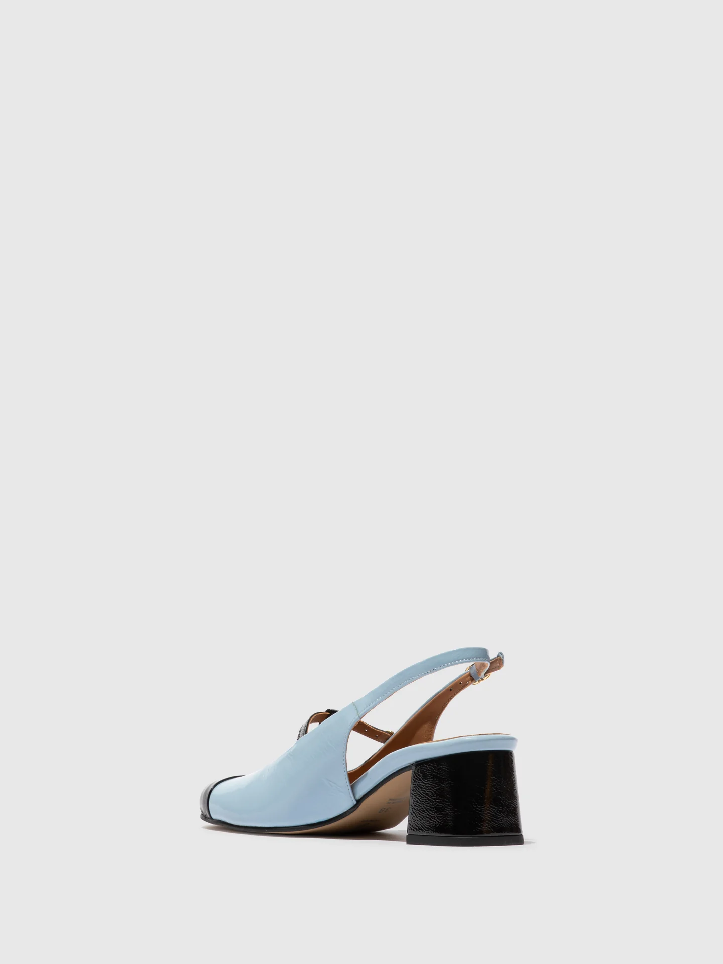 Sling-Back Sandals SOLN083FLY BLACK/ SKY BLUE - Image 3
