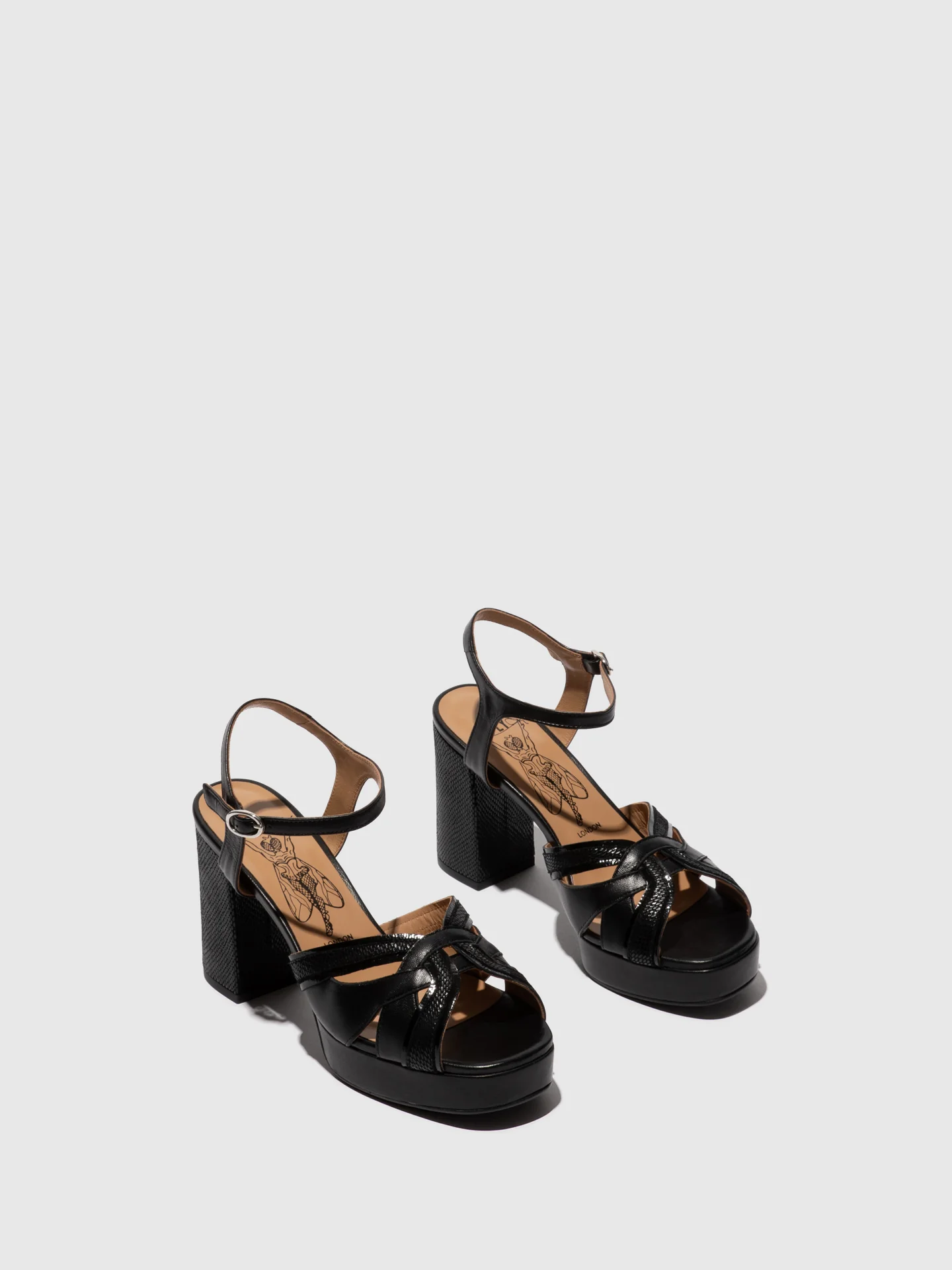Sling-Back Sandals EZUI240FLY BLACK - Image 2