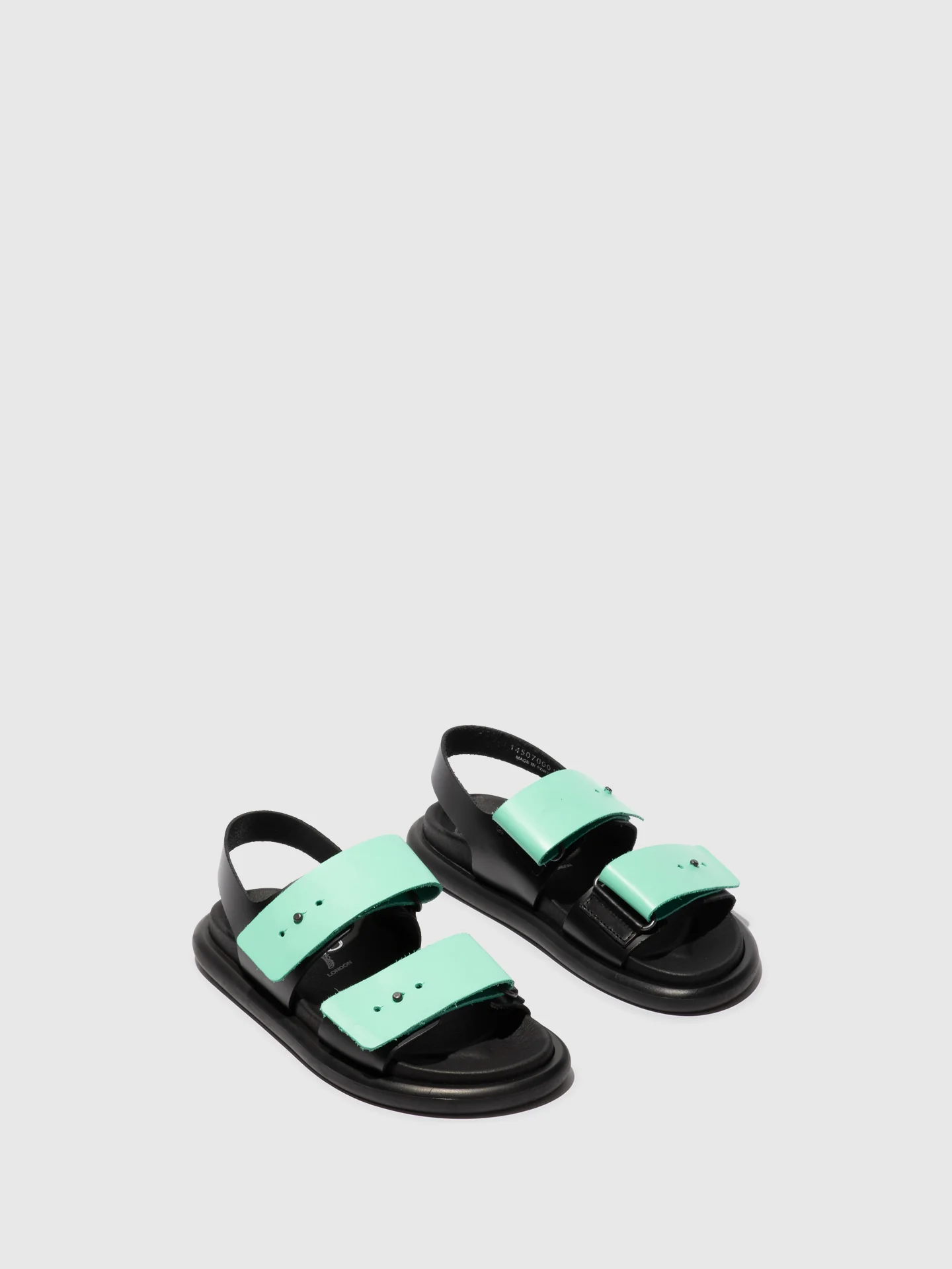 Sling-Back Sandals PAFI070FLY BLACK/SPEARMINT - Image 2