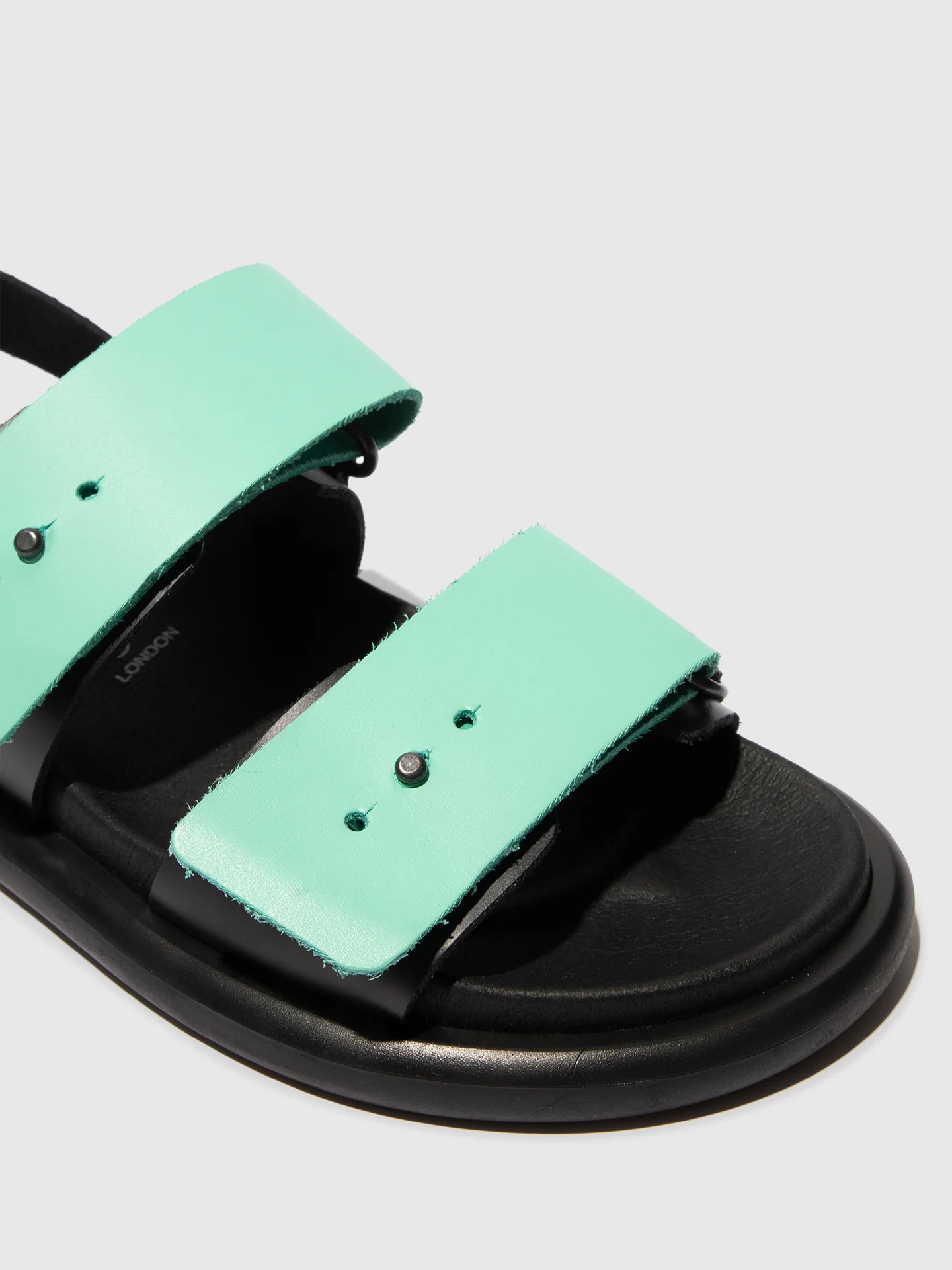 Sling-Back Sandals PAFI070FLY BLACK/SPEARMINT - Image 4