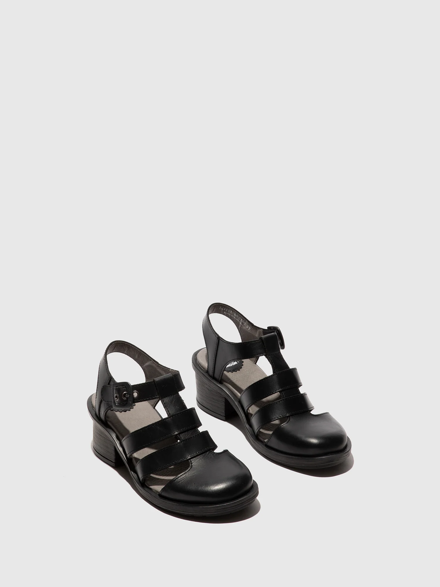 T-Strap Sandals CAHY195FLY BLACK - Image 2