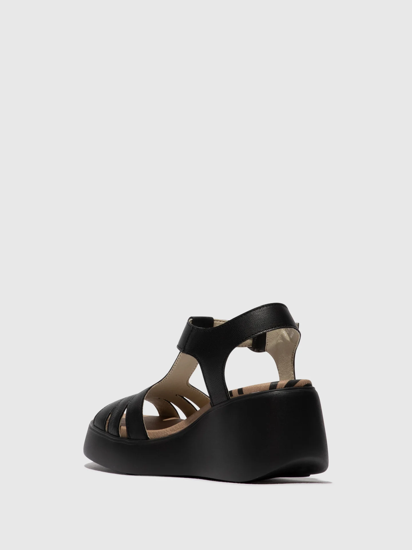 T-Strap Sandals DUMA955FLY BLACK - Image 3