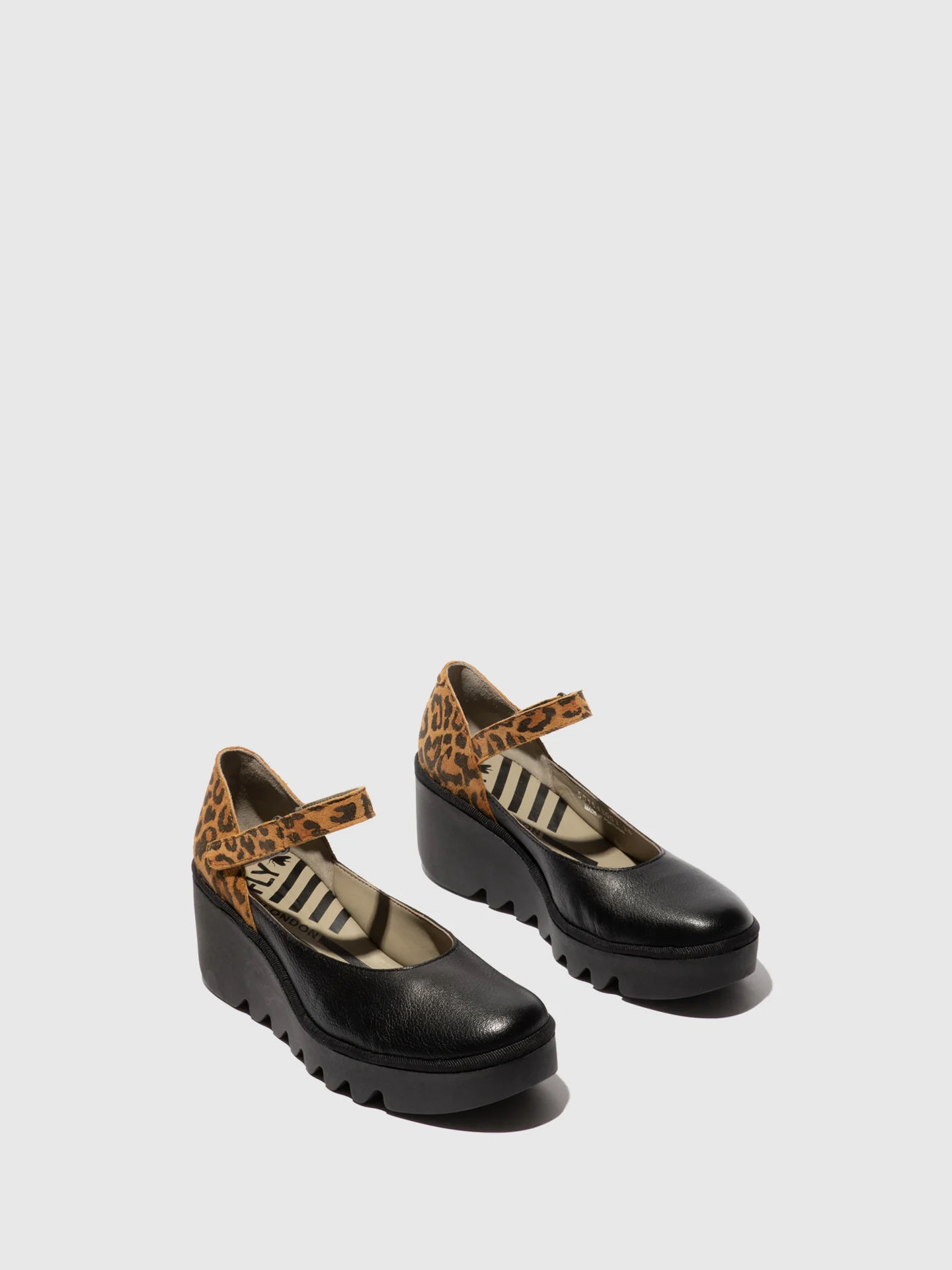 Buckle Shoes BAWO543FLY BLACK/TAN - Image 2