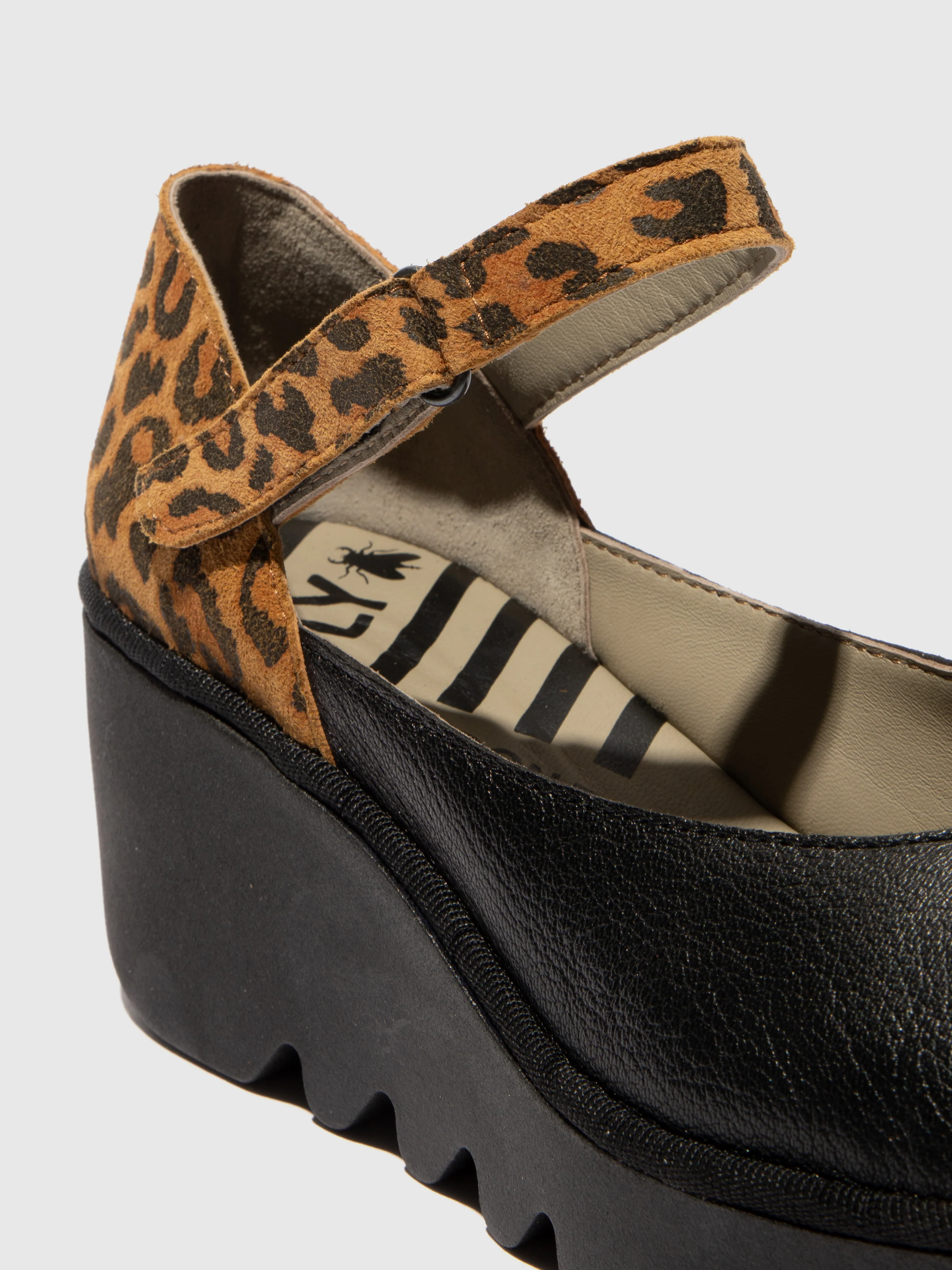 Buckle Shoes BAWO543FLY BLACK/TAN - Image 4