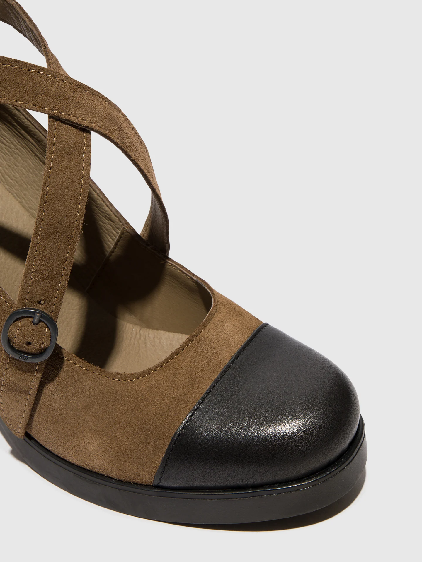 Buckle Shoes SLIV993FLY BLACK/TAUPE - Image 4