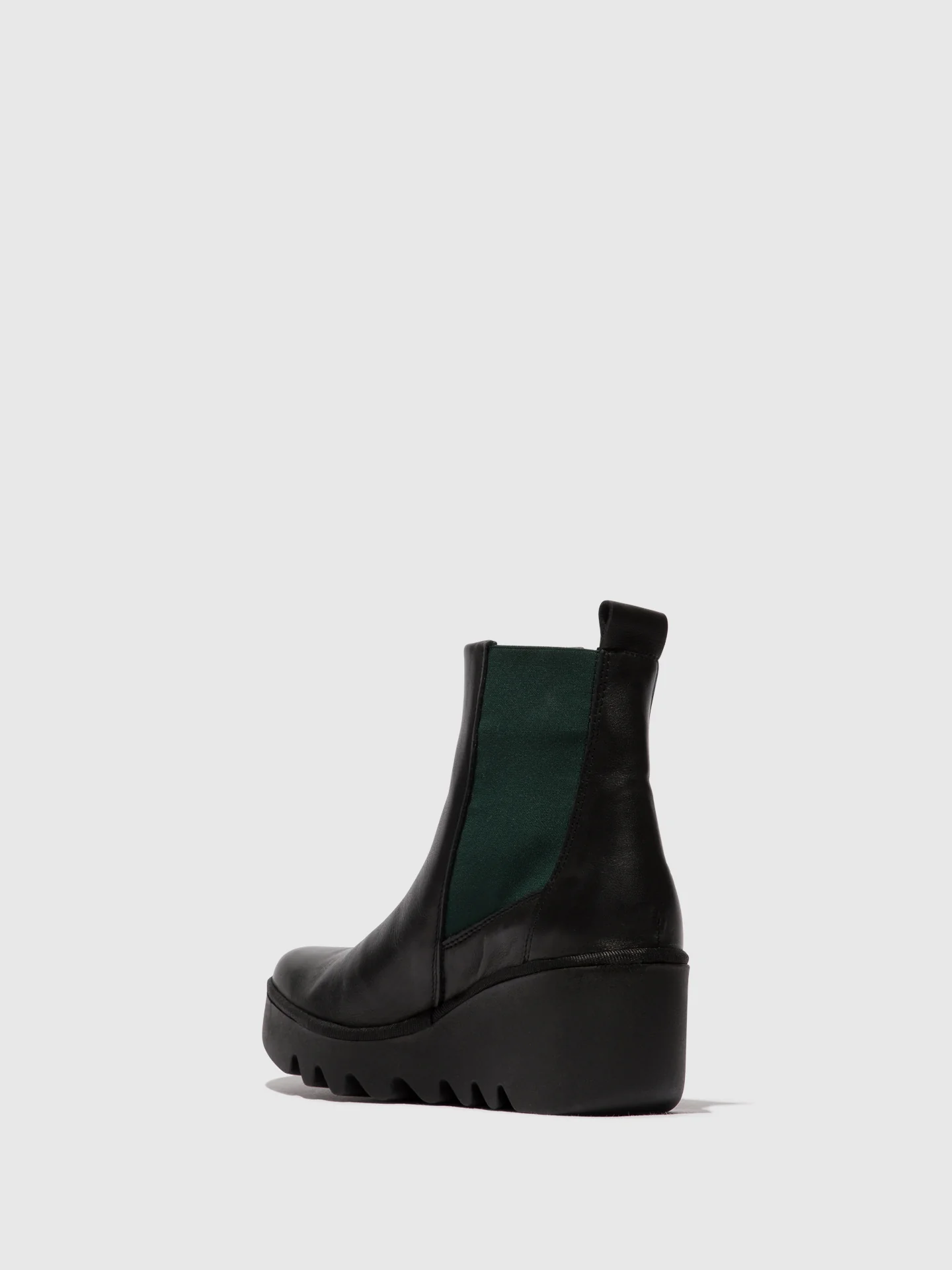 Chelsea Ankle Boots BAGU233FLY BLACK (TEAL ELASTIC) - Image 3