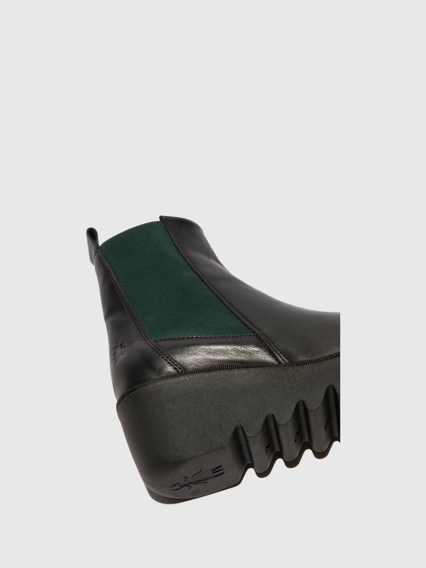 Chelsea Ankle Boots BAGU233FLY BLACK (TEAL ELASTIC) - Image 4