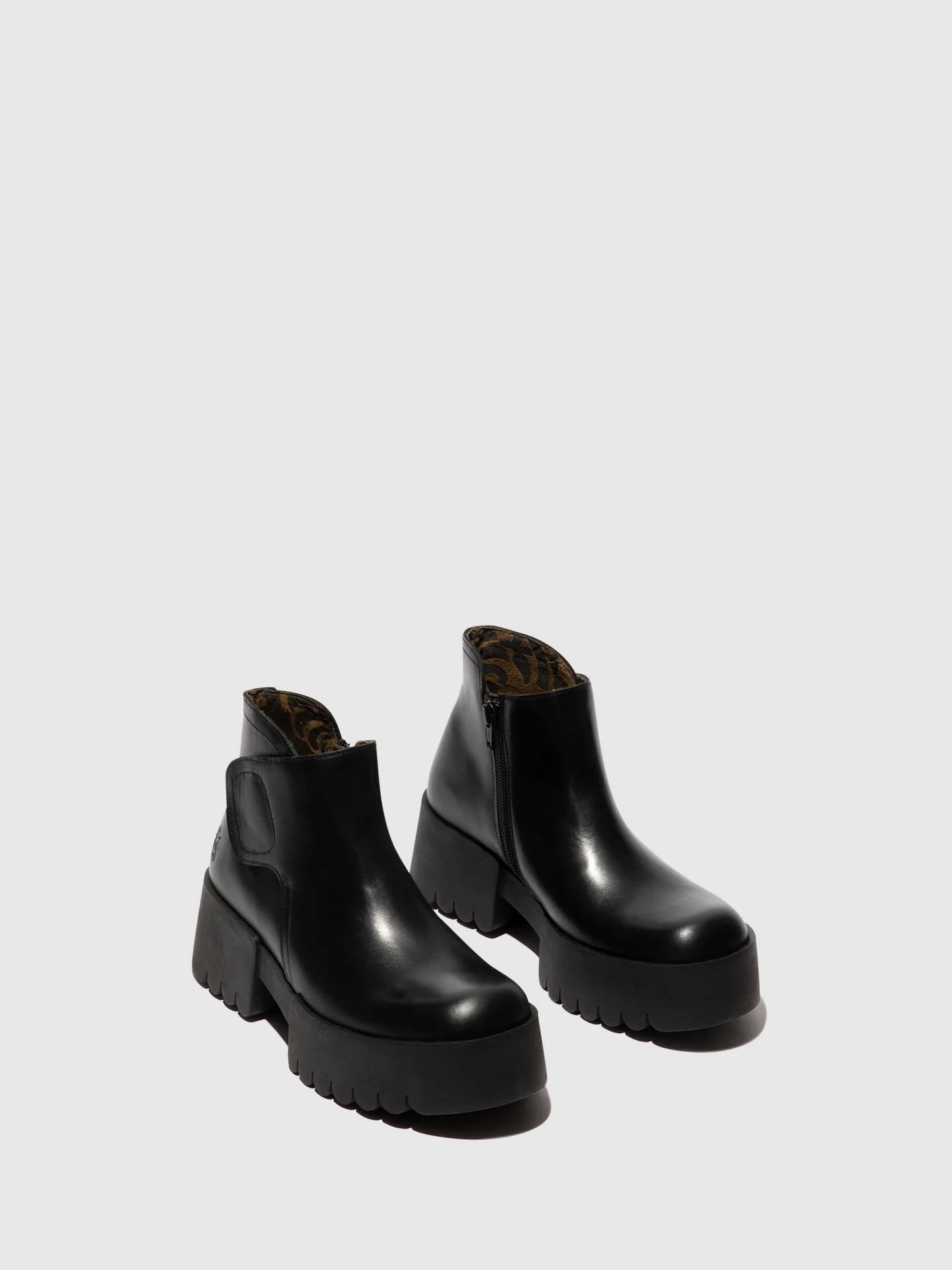 Velcro Ankle Boots ENDO006FLY BLACK - Image 2