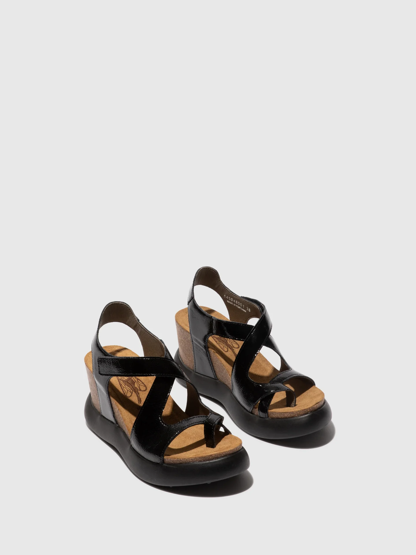 Velcro Sandals GAVI048FLY BLACK - Image 2