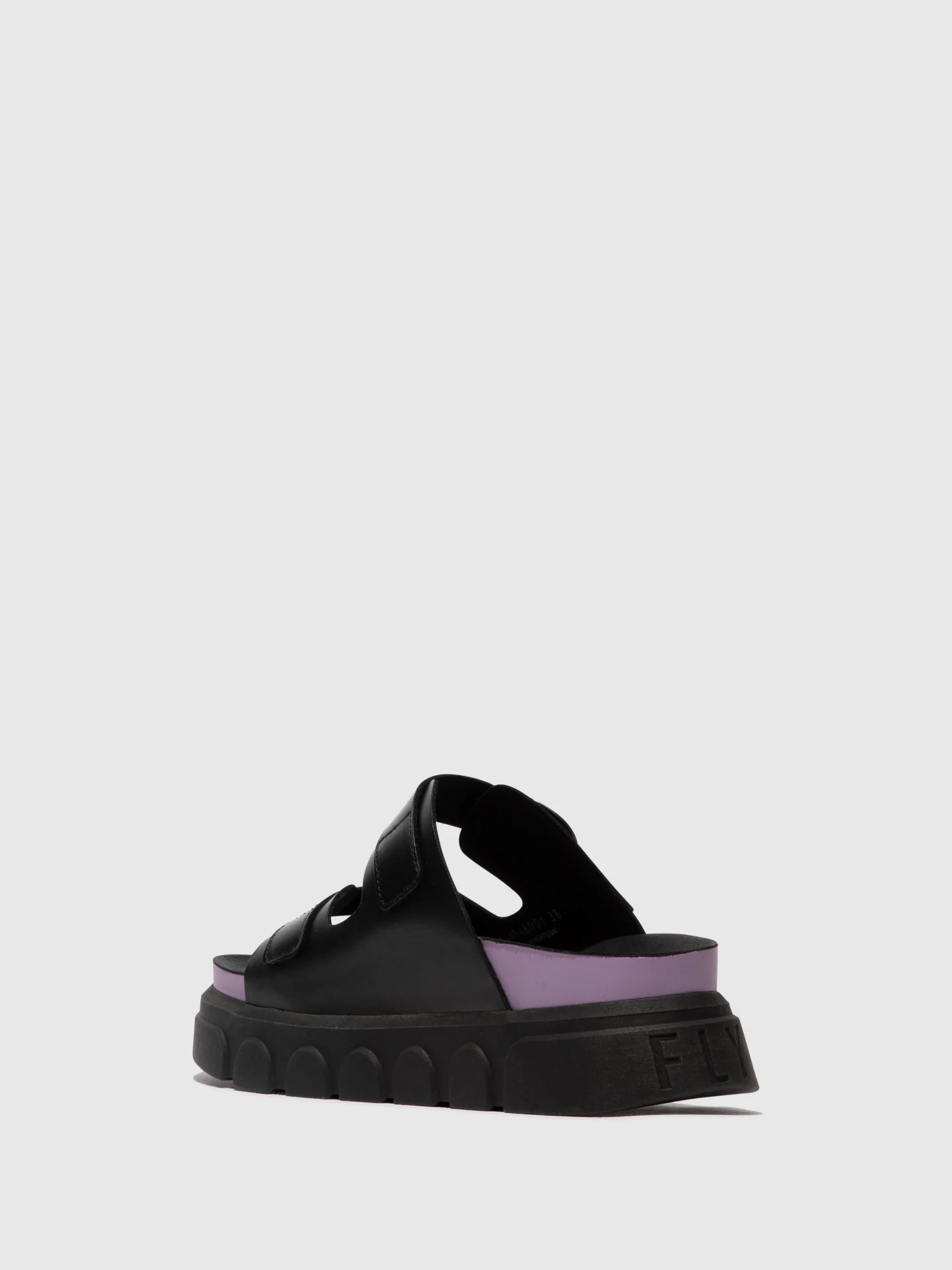 Buckle Mules CIDE946FLY BLACK (VIOLET) - Image 3