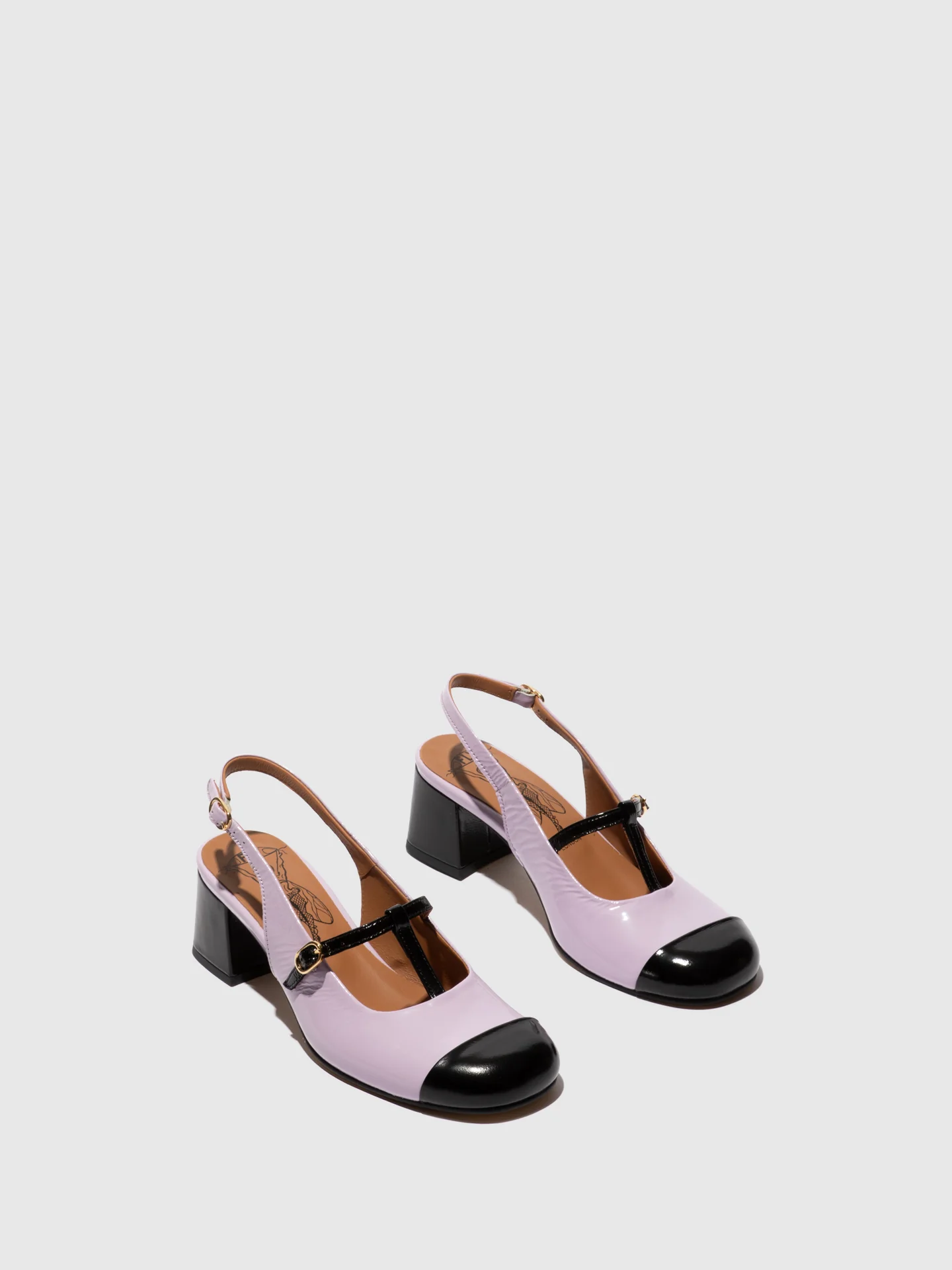 Sling-Back Sandals SOLN083FLY BLACK/VIOLET - Image 2