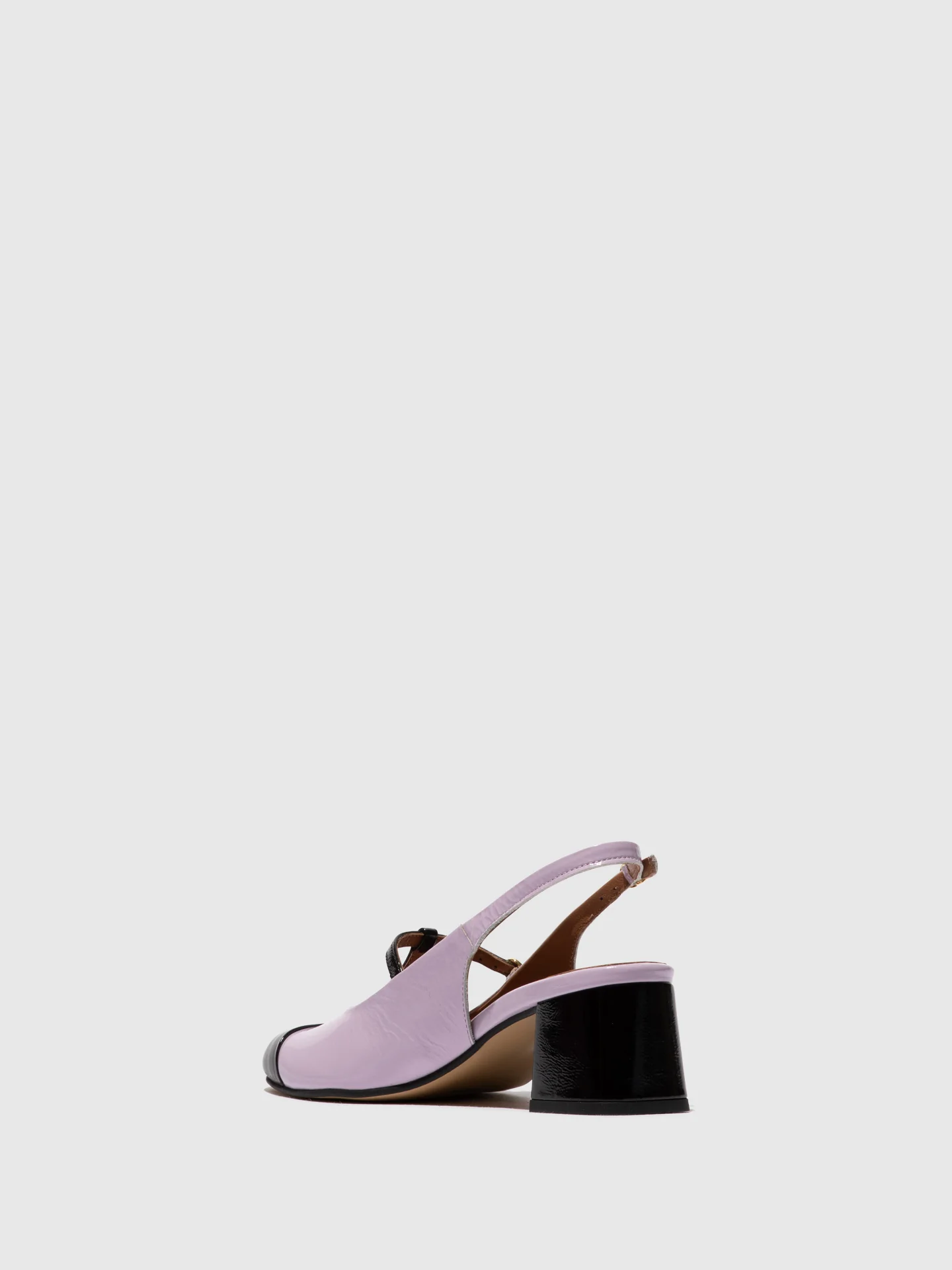 Sling-Back Sandals SOLN083FLY BLACK/VIOLET - Image 3