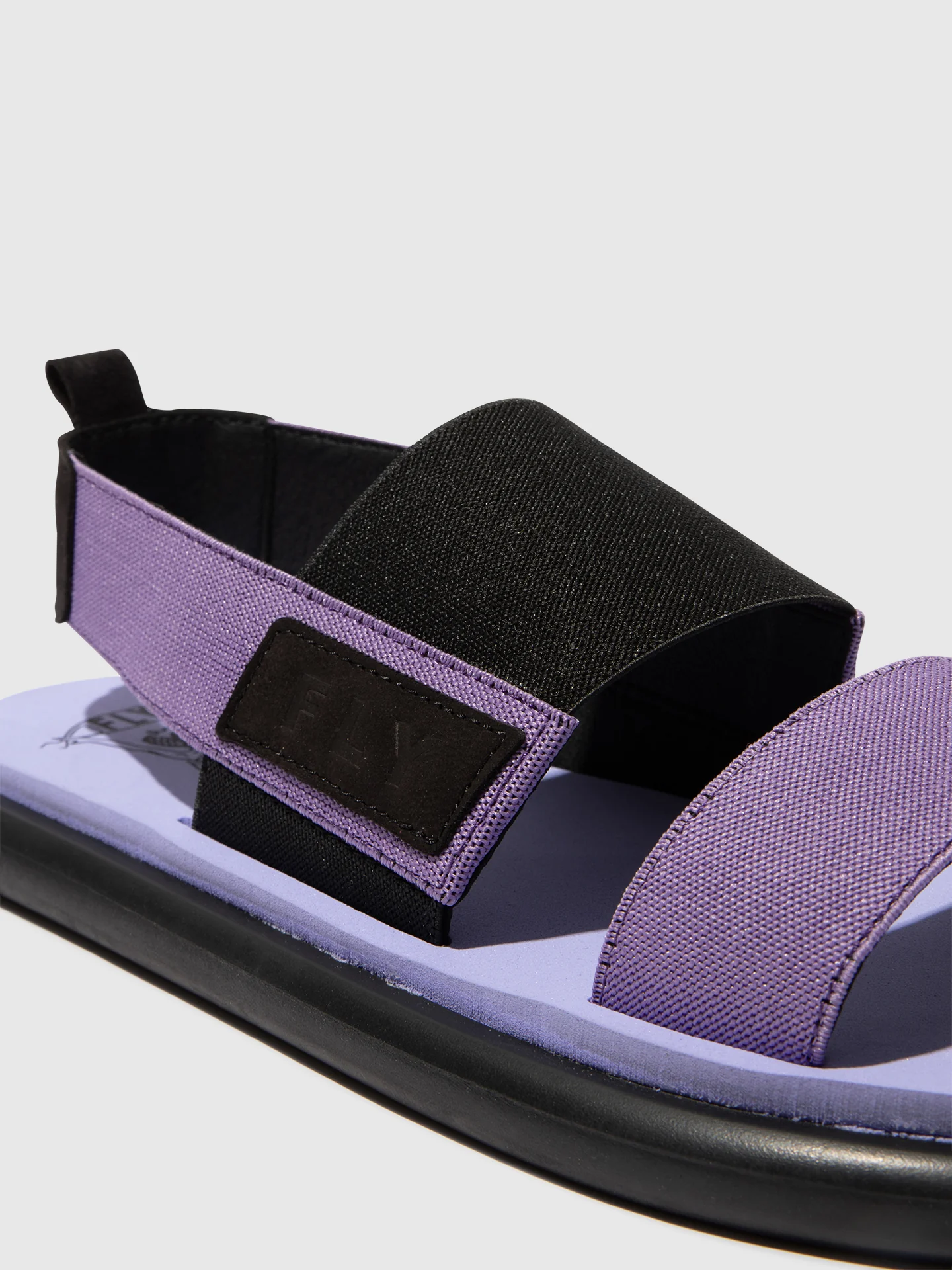 Sling-Back Sandals OICH064FLY BLACK/VIOLET/VIOLET - Image 4
