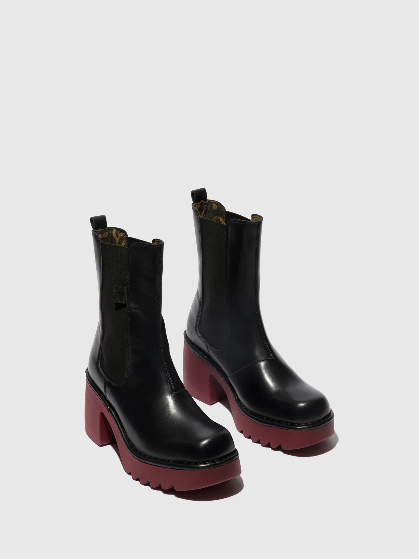 Chelsea Ankle Boots MOYA25FLY BLACK (WINE SOLE) - Image 2