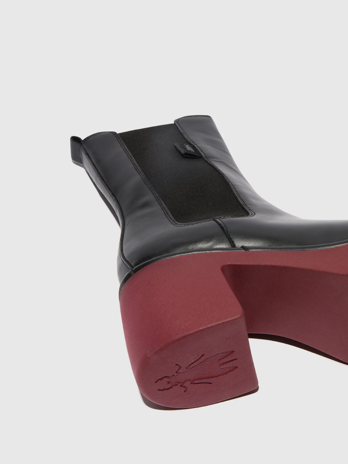 Chelsea Ankle Boots MOYA25FLY BLACK (WINE SOLE) - Image 4