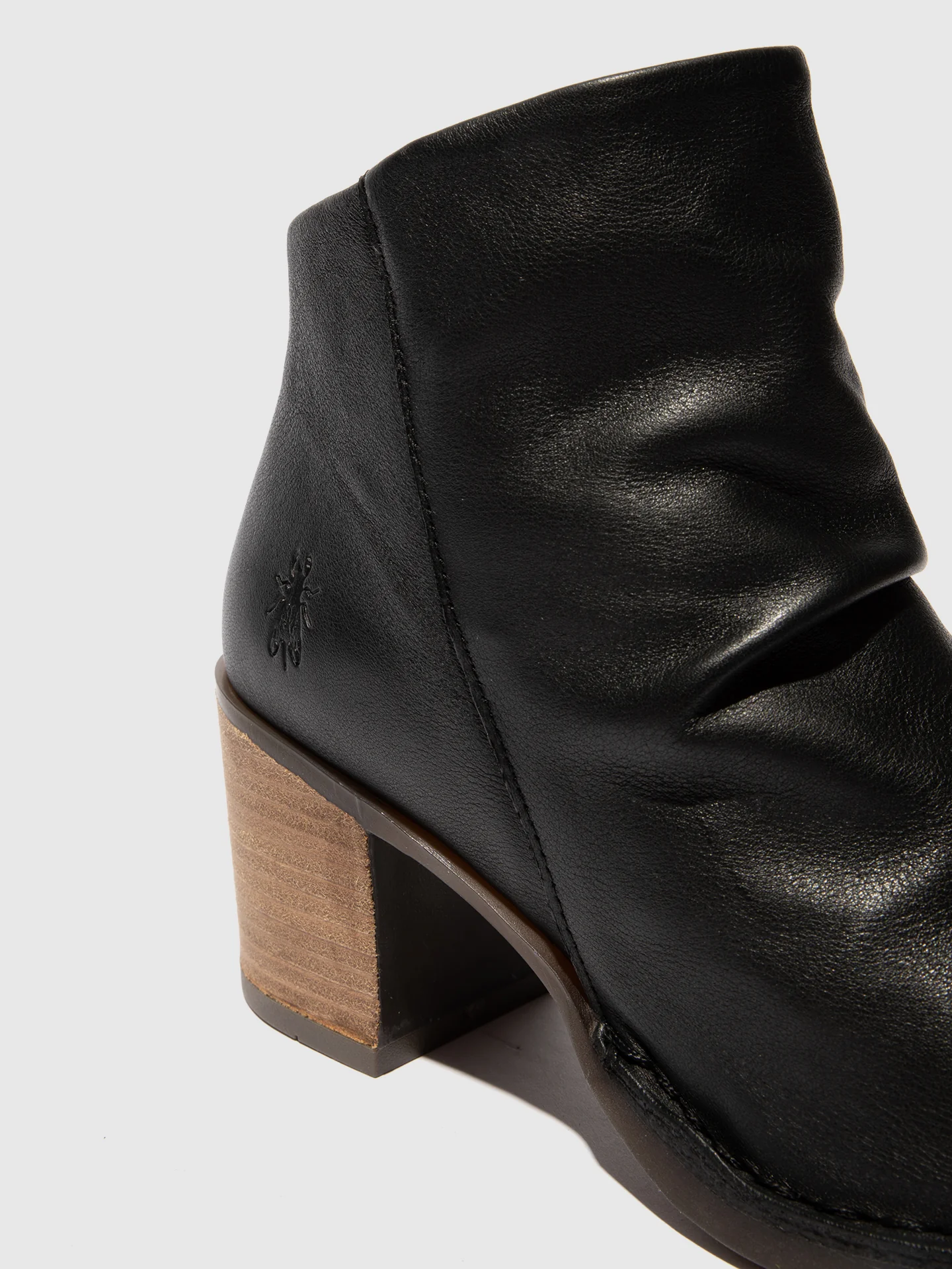 Zip Up Ankle Boots BELL061FLY BLACK - Image 4