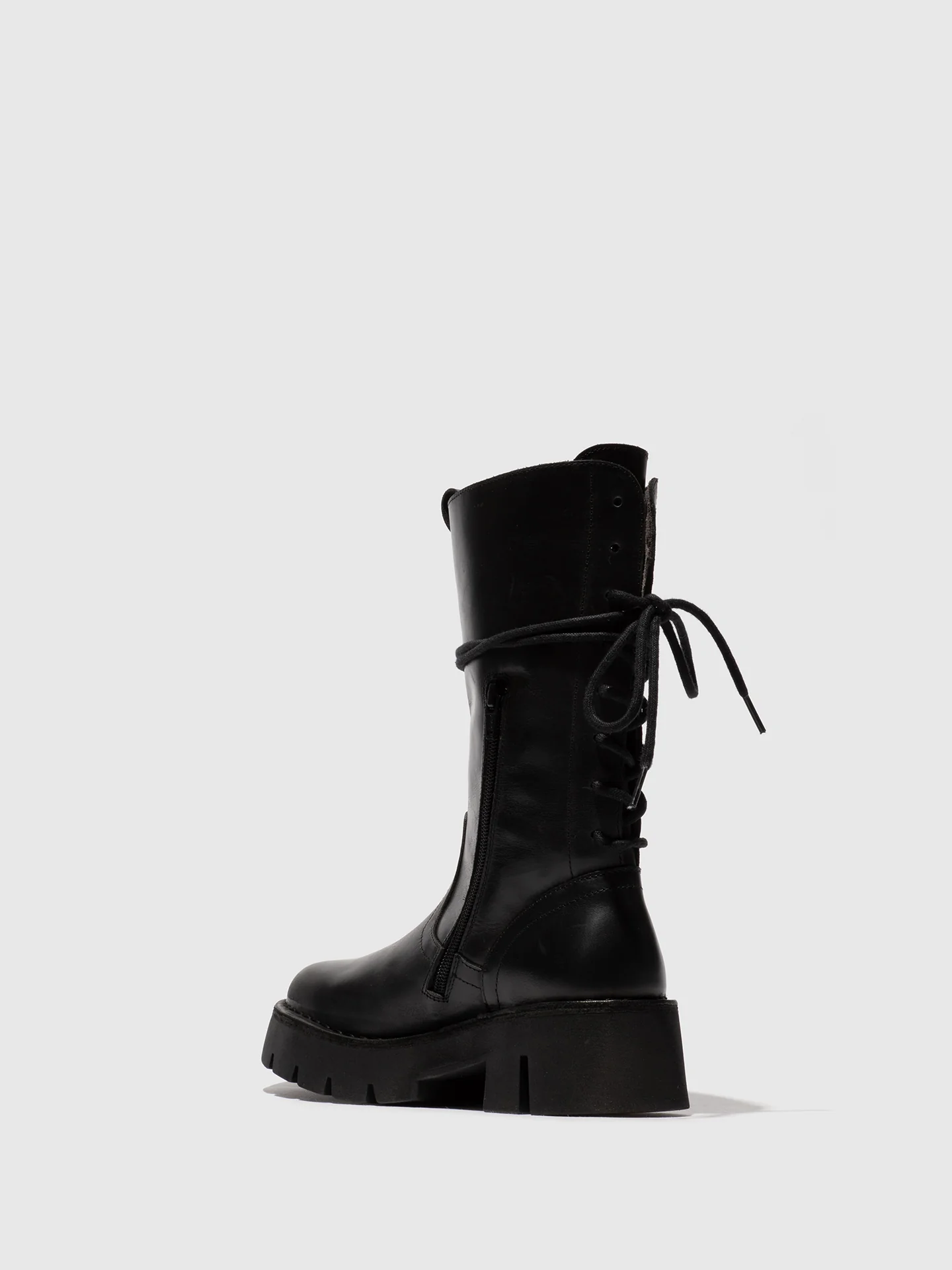 Zip Up Ankle Boots BERF160FLY BLACK - Image 3