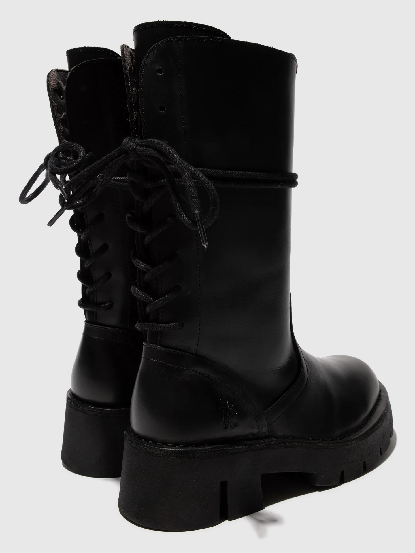Zip Up Ankle Boots BERF160FLY BLACK - Image 4