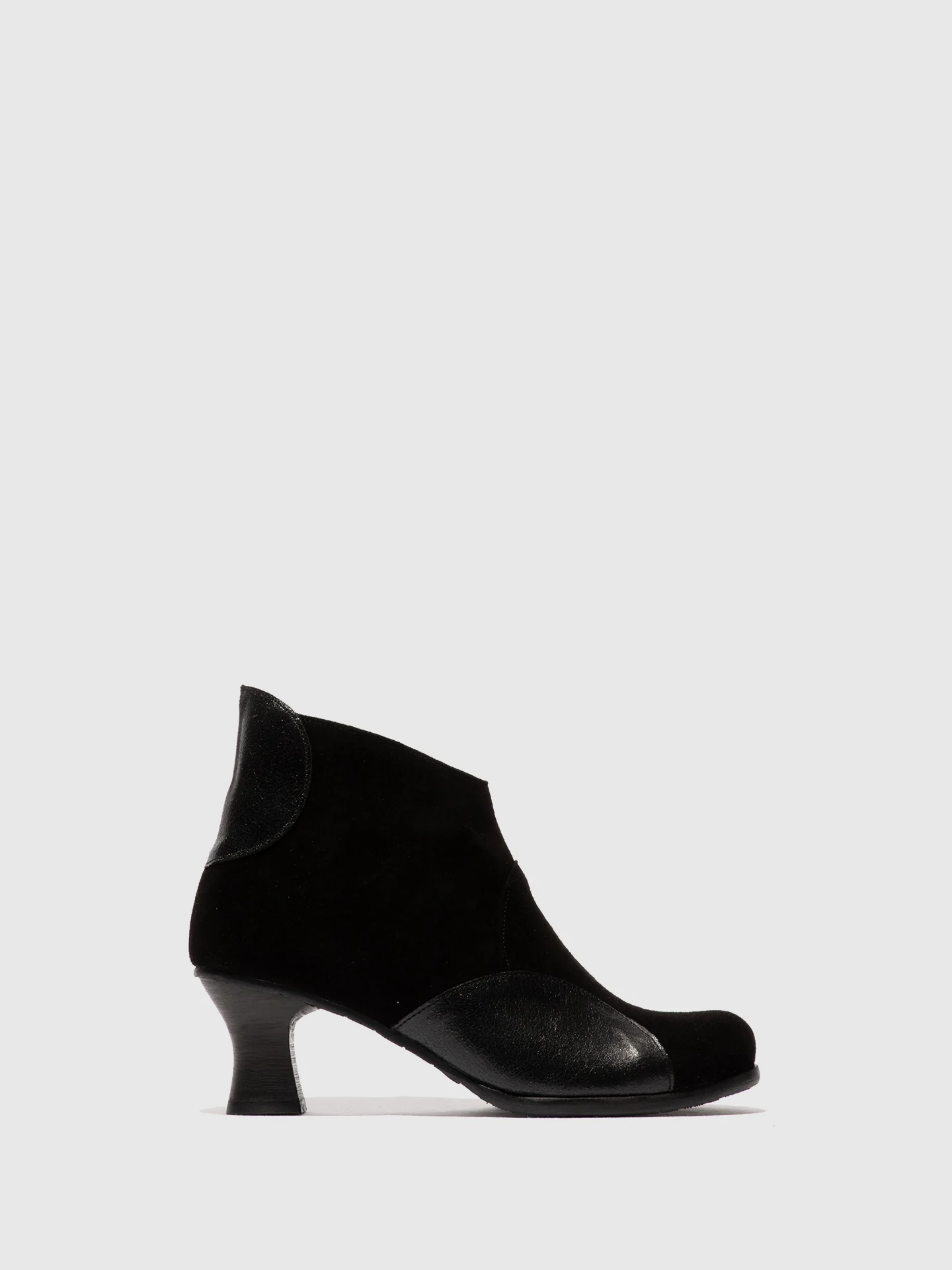 Zip Up Ankle Boots BLAIN343FLY BLACK